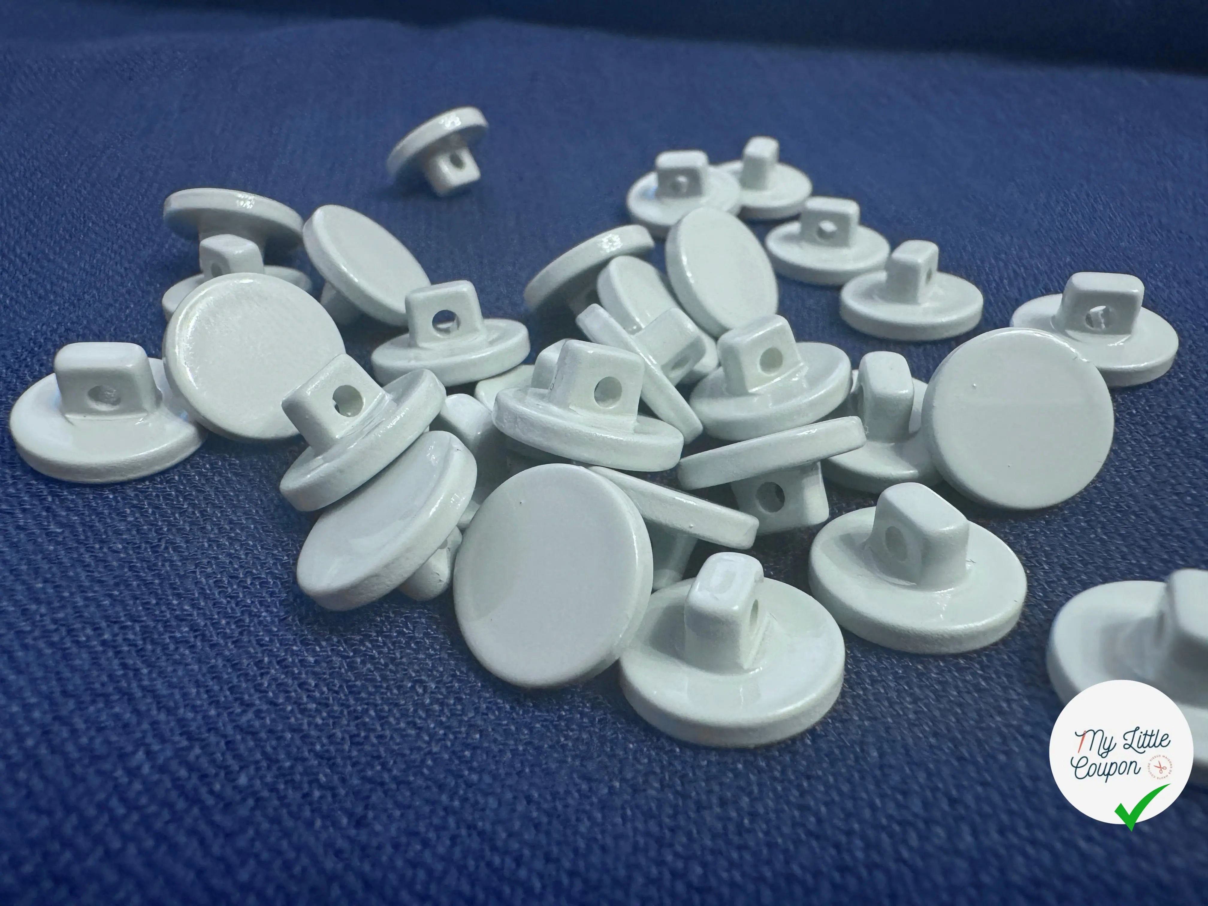 BOUTON À QUEUE GRIS BLEU 13MM - LOT DE 10 - My Little Coupon