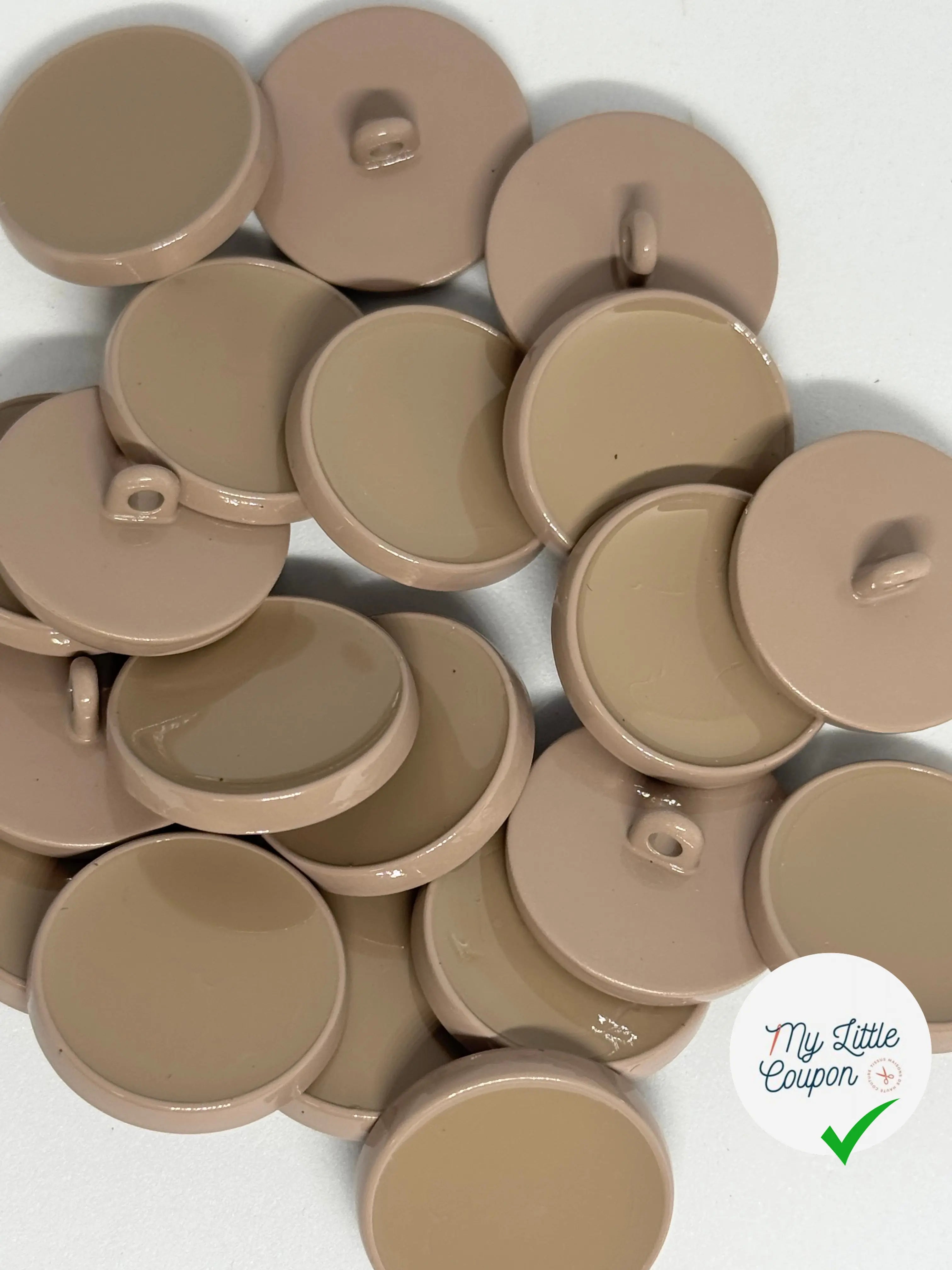 BOUTON À QUEUE MÉTAL MARRON TAUPE - My Little Coupon