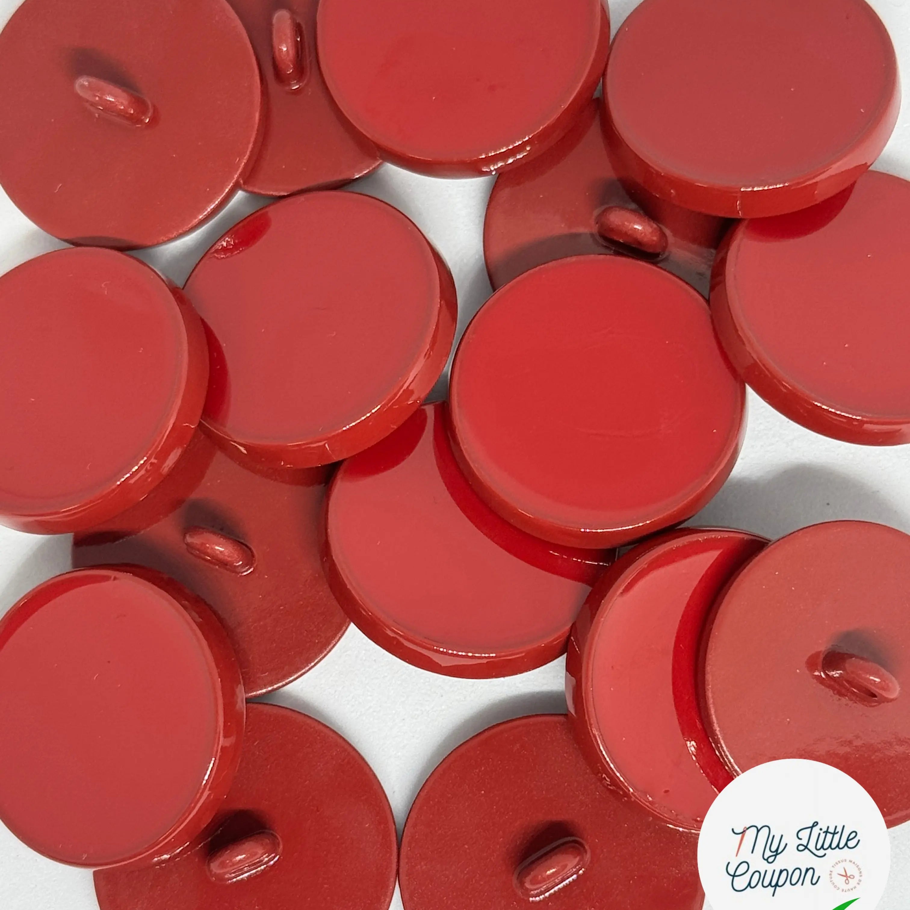 BOUTON À QUEUE MÉTAL ROUGE / BORDEAUX - My Little Coupon