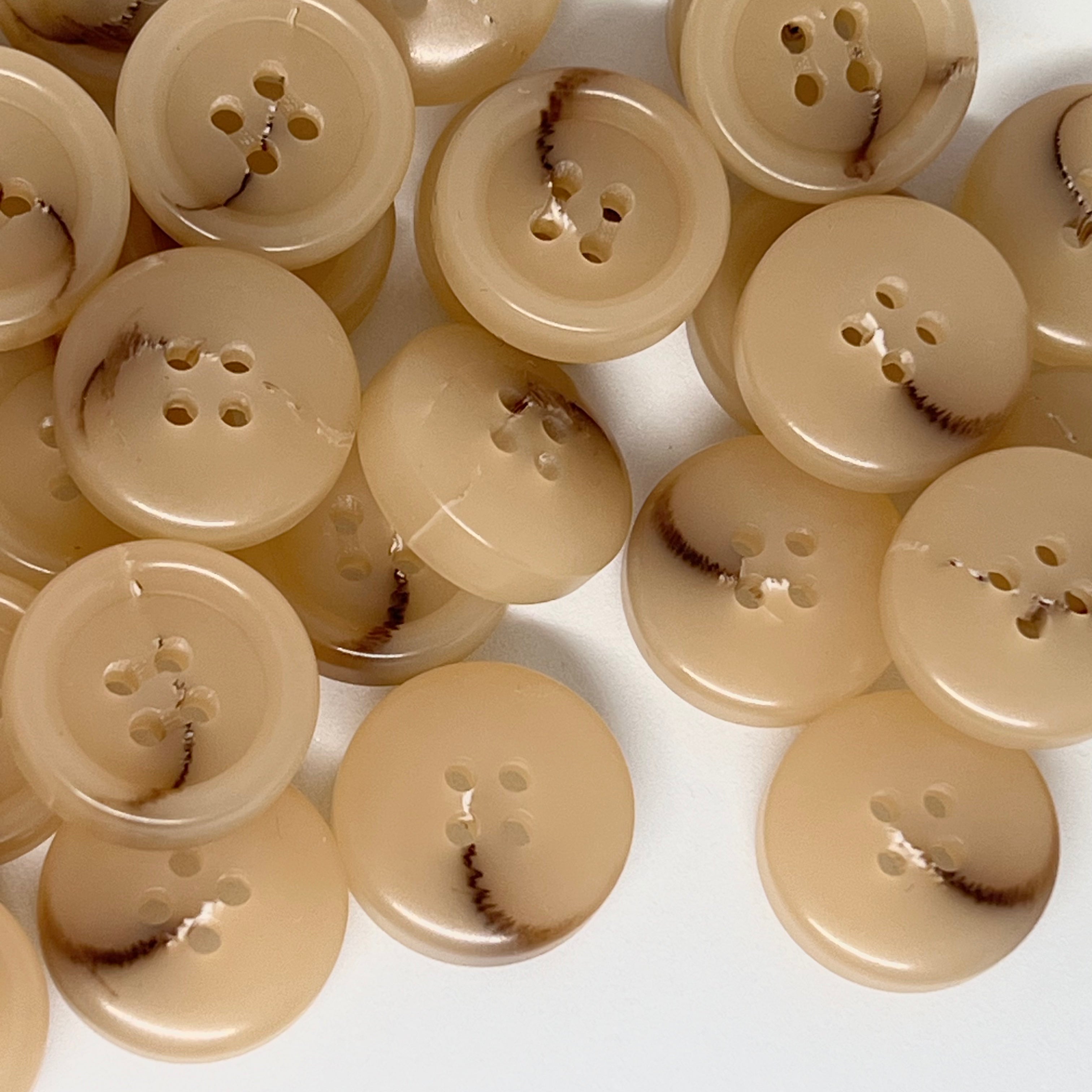 BOUTON BEIGE MARBRÉ 20mm - lot de 2 - My Little Coupon