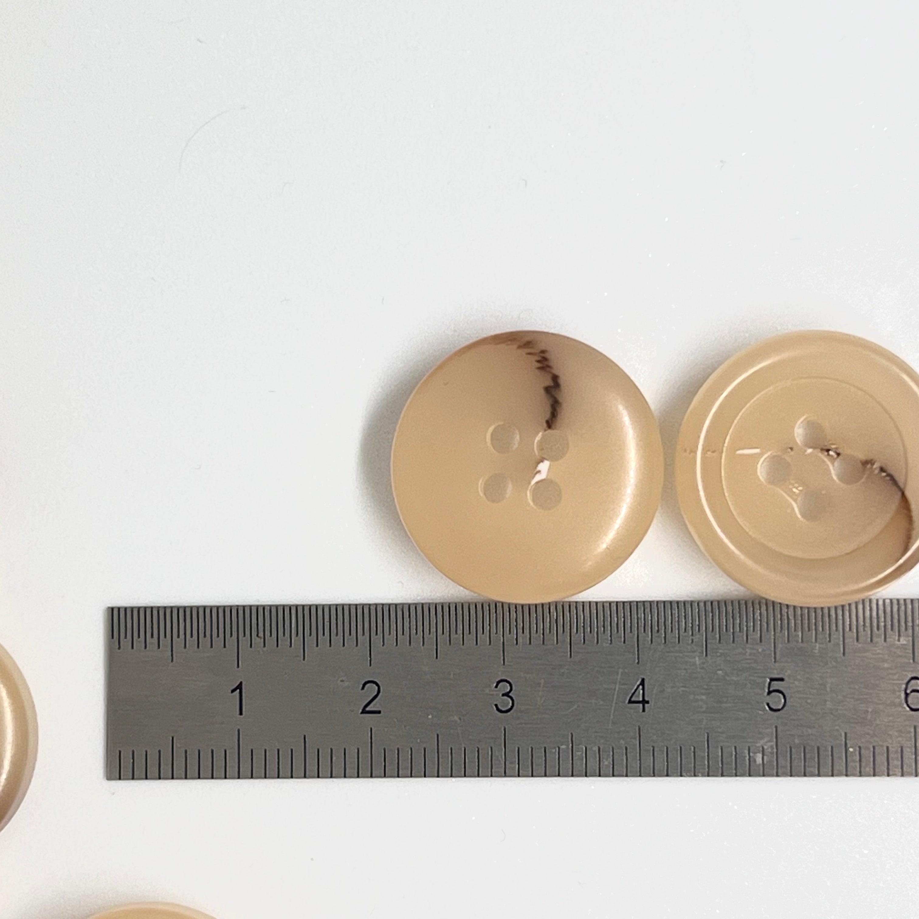 BOUTON BEIGE MARBRÉ 20mm - lot de 2 - My Little Coupon