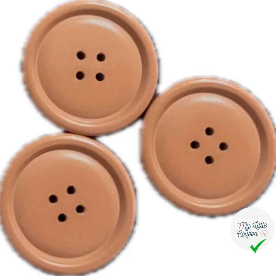 BOUTON CAMEL 25MM DIAMÈTRE - LOT DE 5 - My Little Coupon