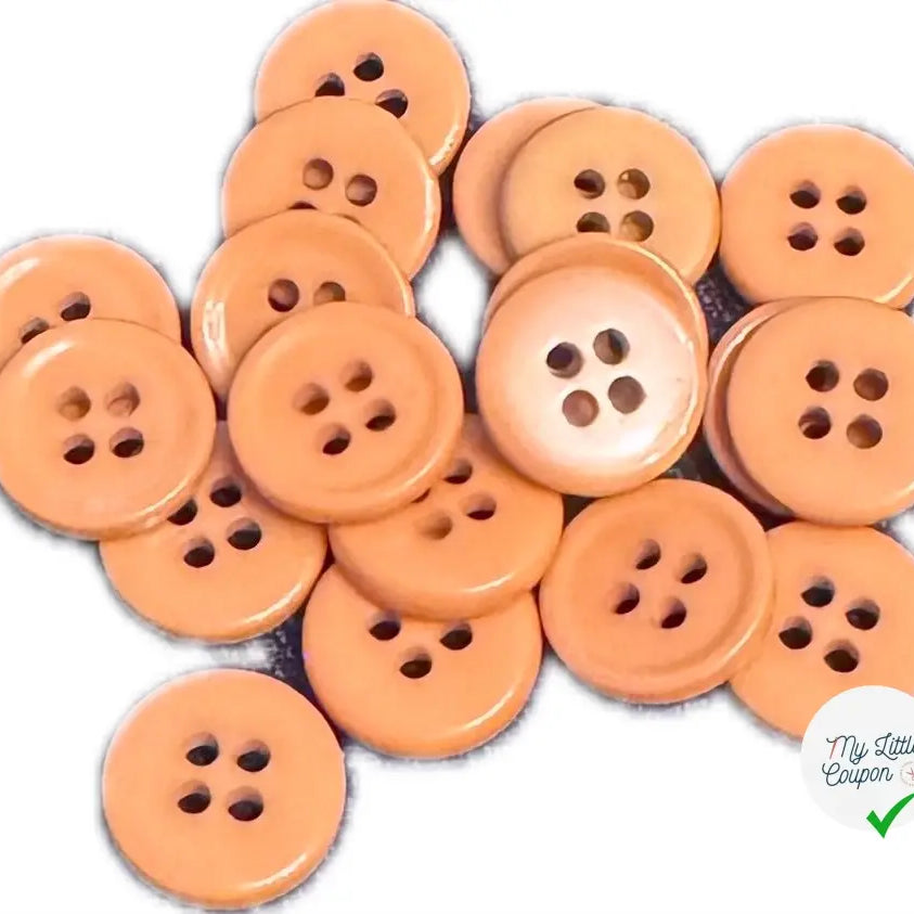 BOUTON CARAMEL 11MM - LOT DE 10 - My Little Coupon