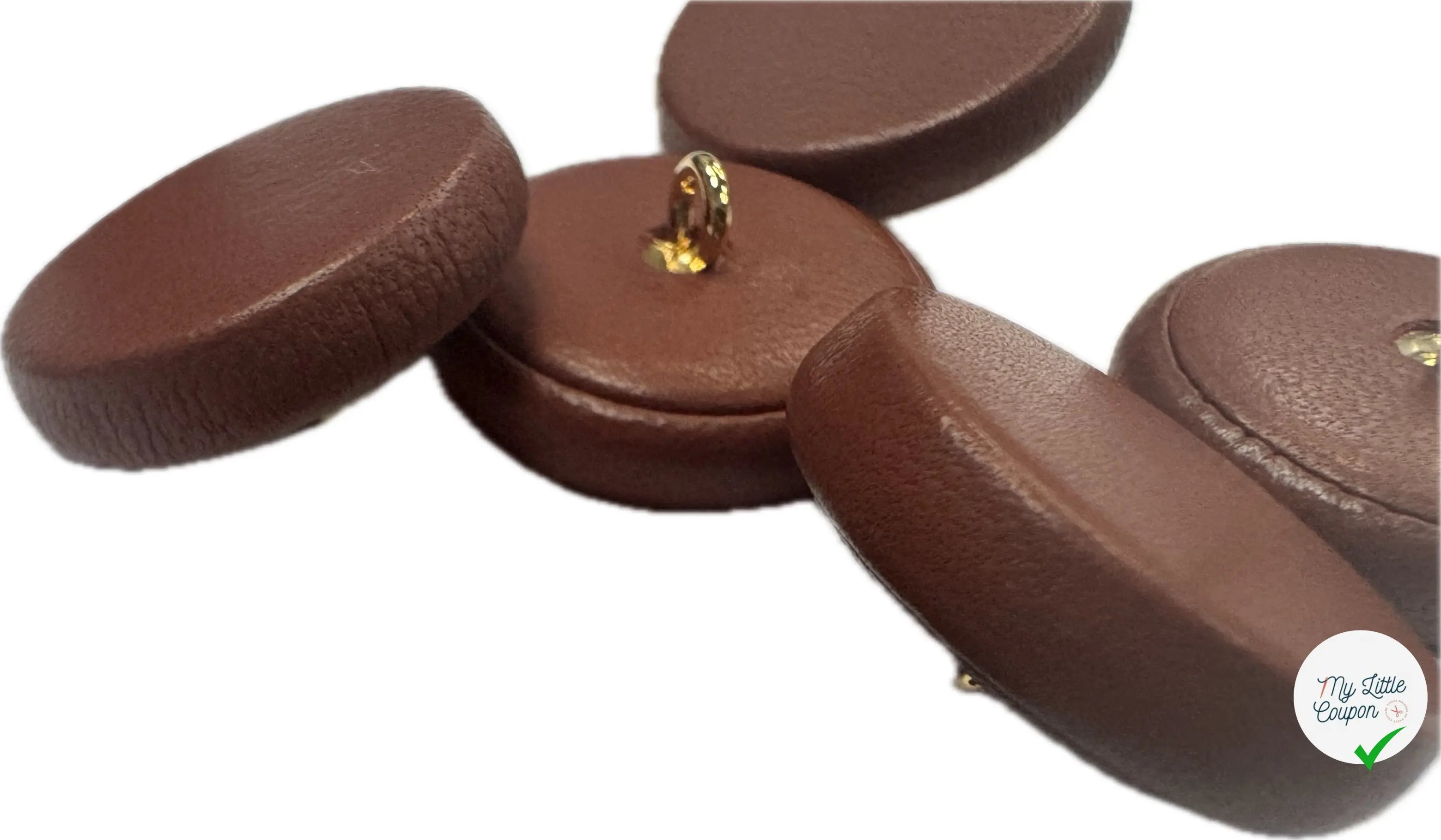 BOUTON CUIR A QUEUE (lot de 2) - My Little Coupon