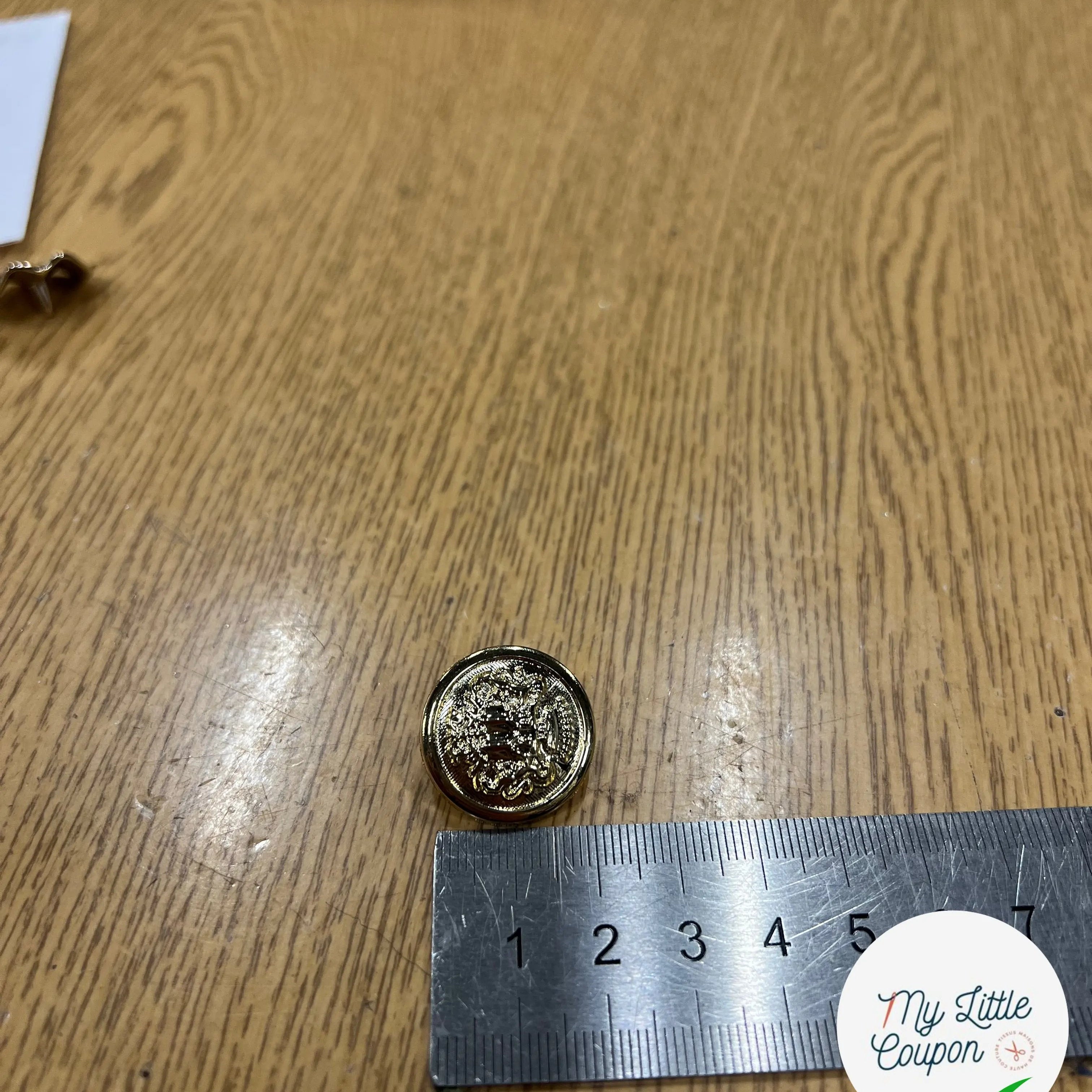 BOUTON DORÉ (lot de 10) - My Little Coupon