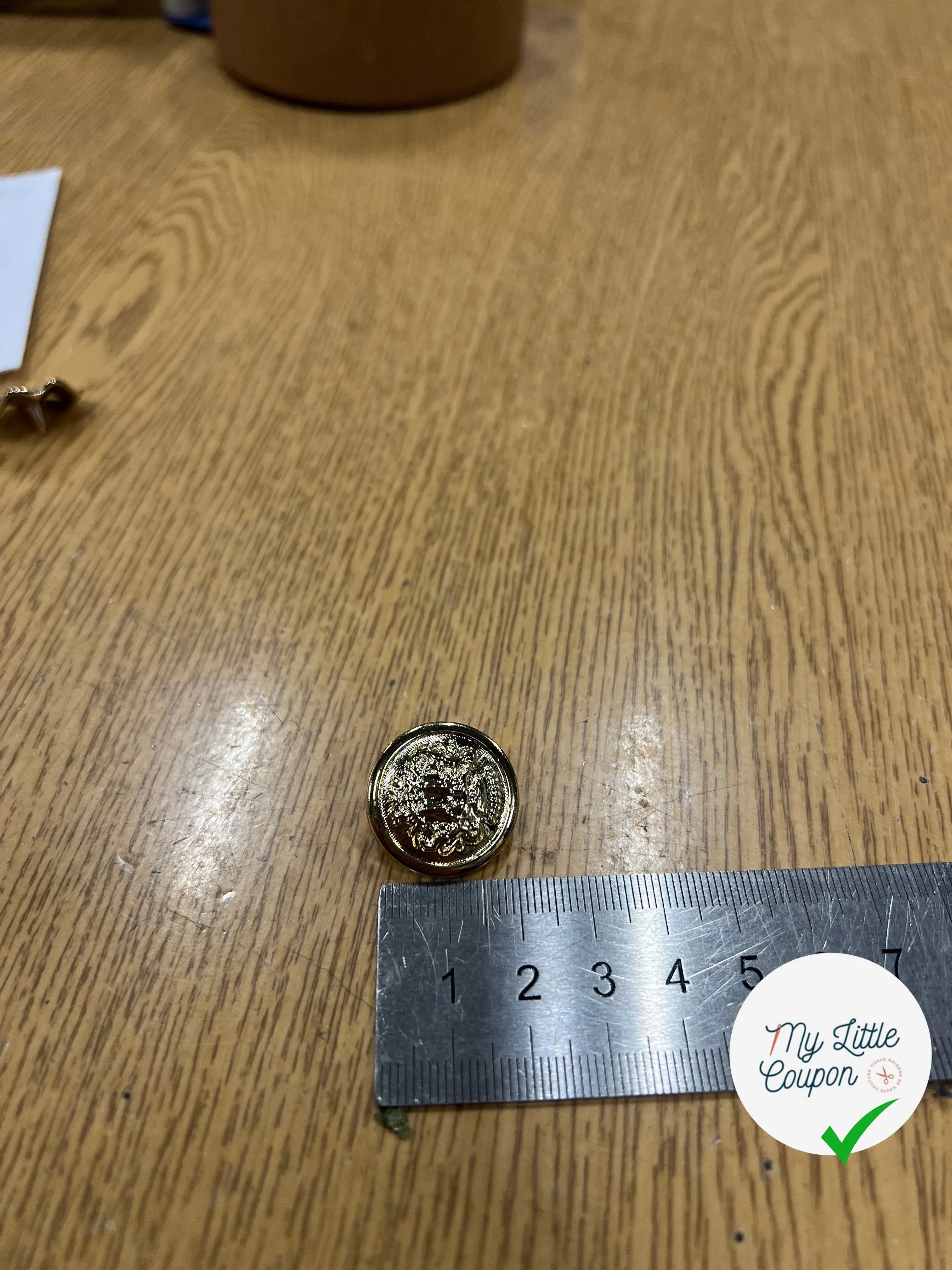 BOUTON DORÉ (lot de 10) - My Little Coupon