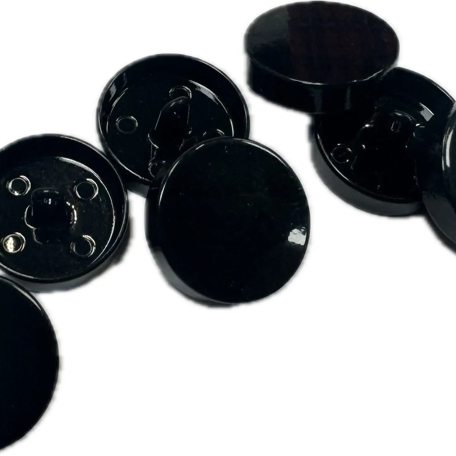 BOUTON EN MÉTAL À QUEUE NOIR 23MM (lot de 5) - My Little Coupon