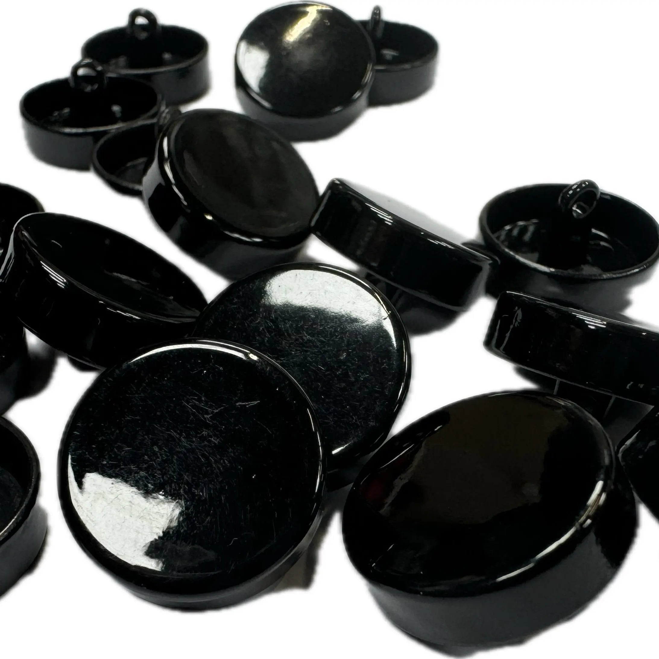 BOUTON EN MÉTAL À QUEUE NOIR (lot de 5) - My Little Coupon