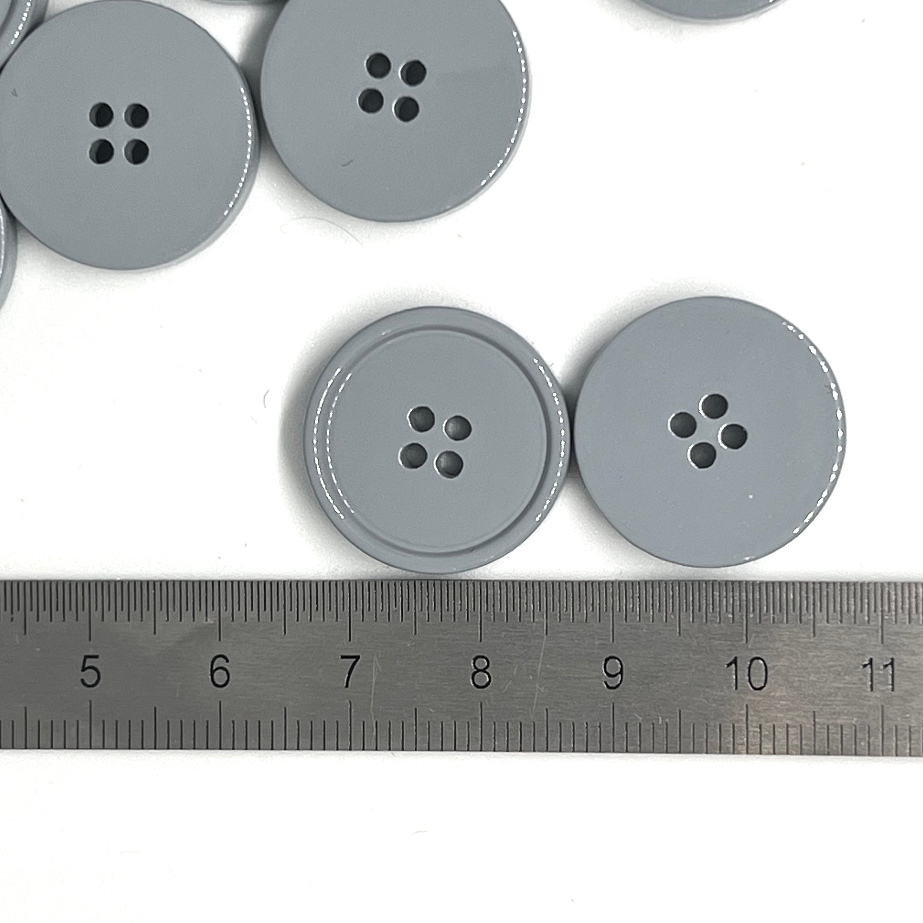 BOUTON GRIS 20mm - lot de 2 - My Little Coupon