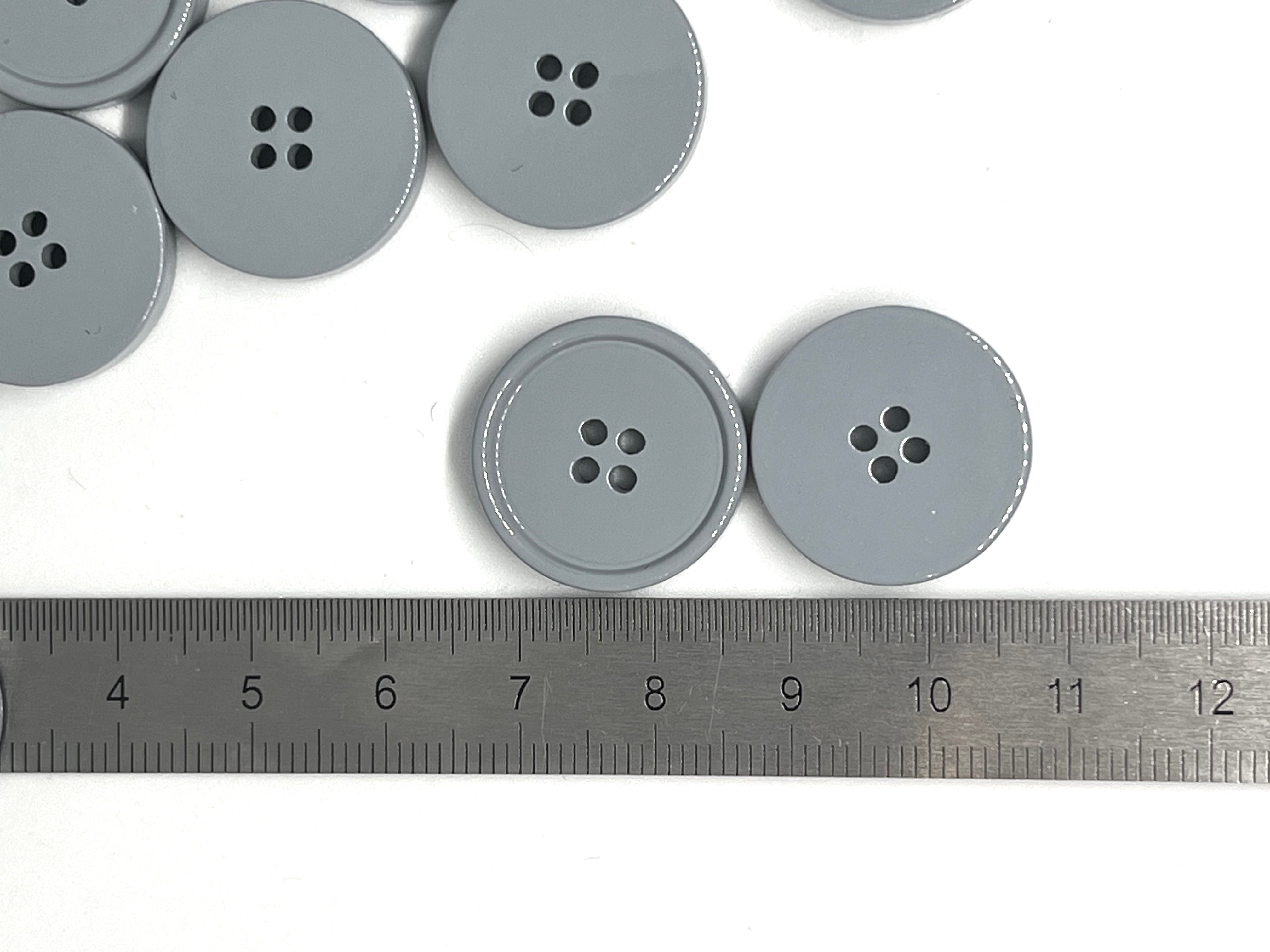 BOUTON GRIS 20mm - lot de 2 - My Little Coupon