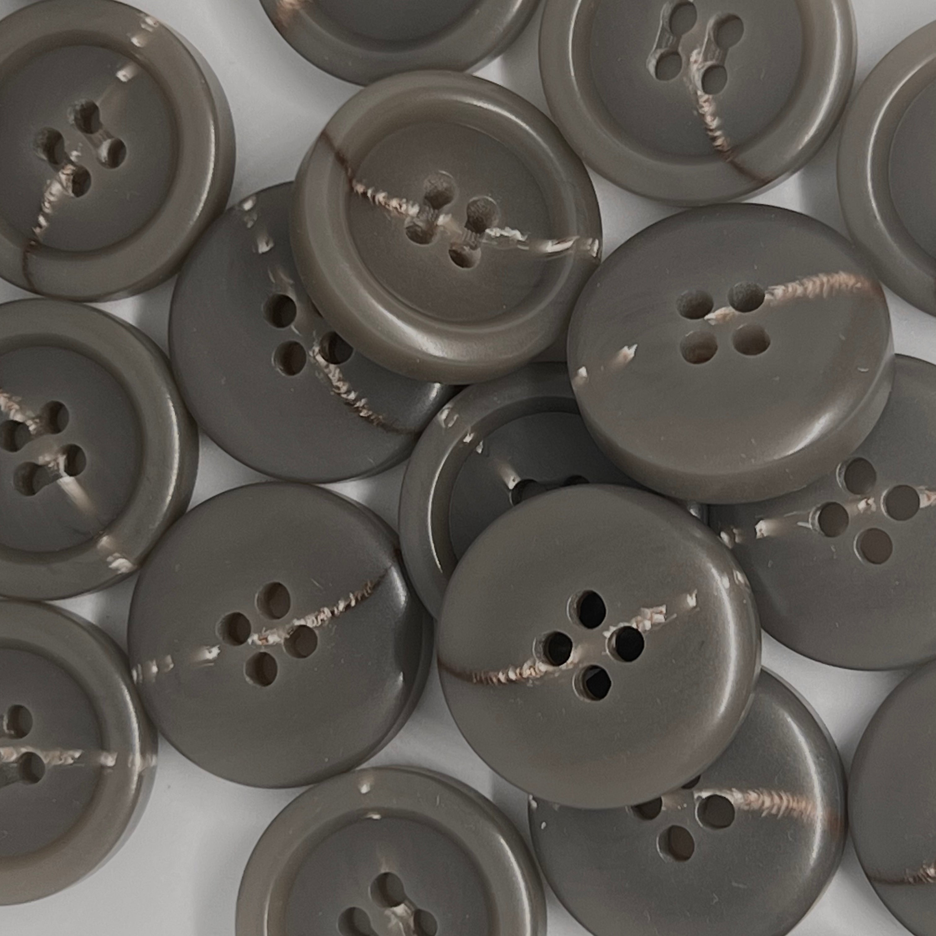 BOUTON GRIS MARBRÉ 28mm - lot de 2 - My Little Coupon