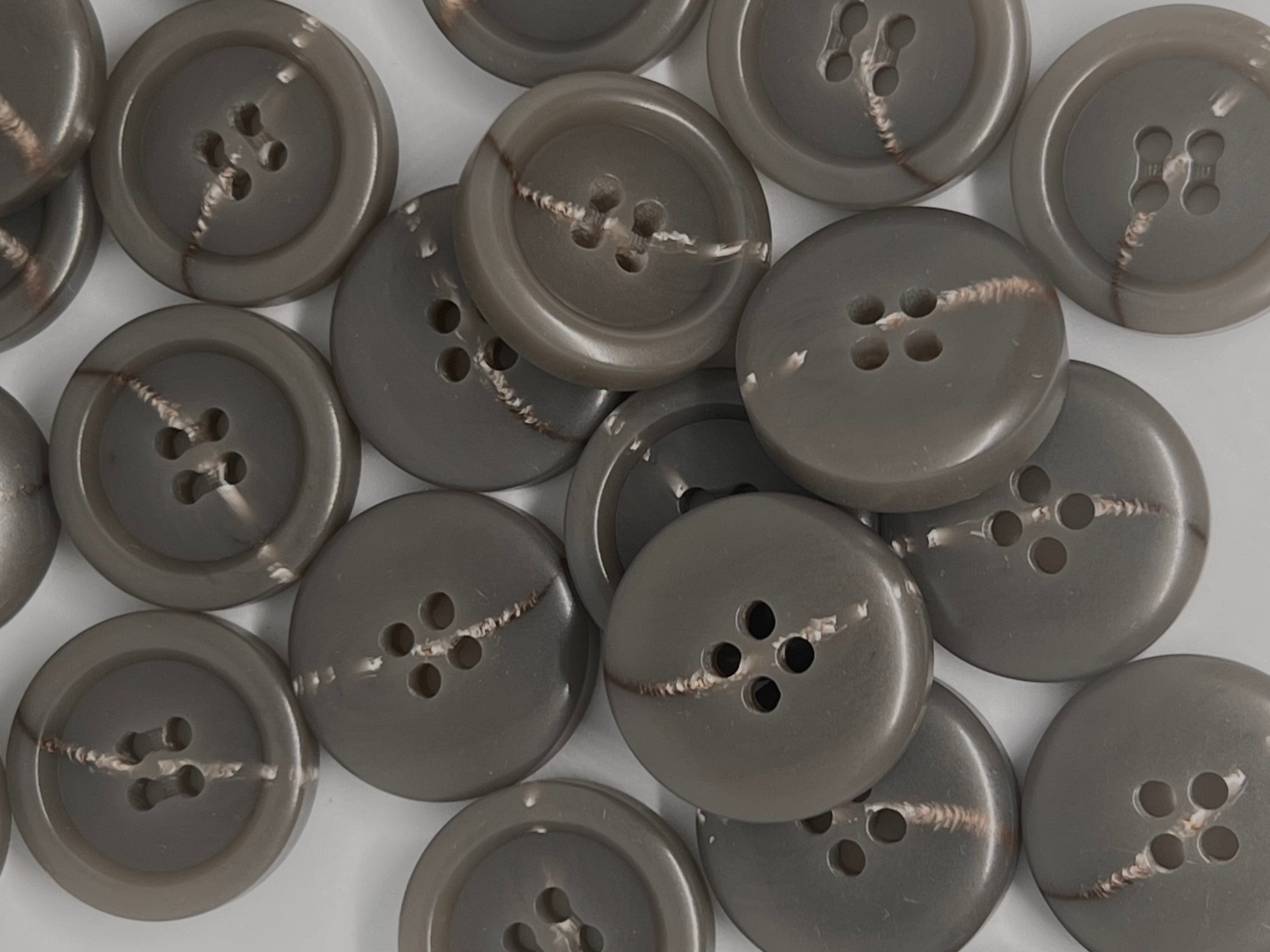 BOUTON GRIS MARBRÉ 28mm - lot de 2 - My Little Coupon