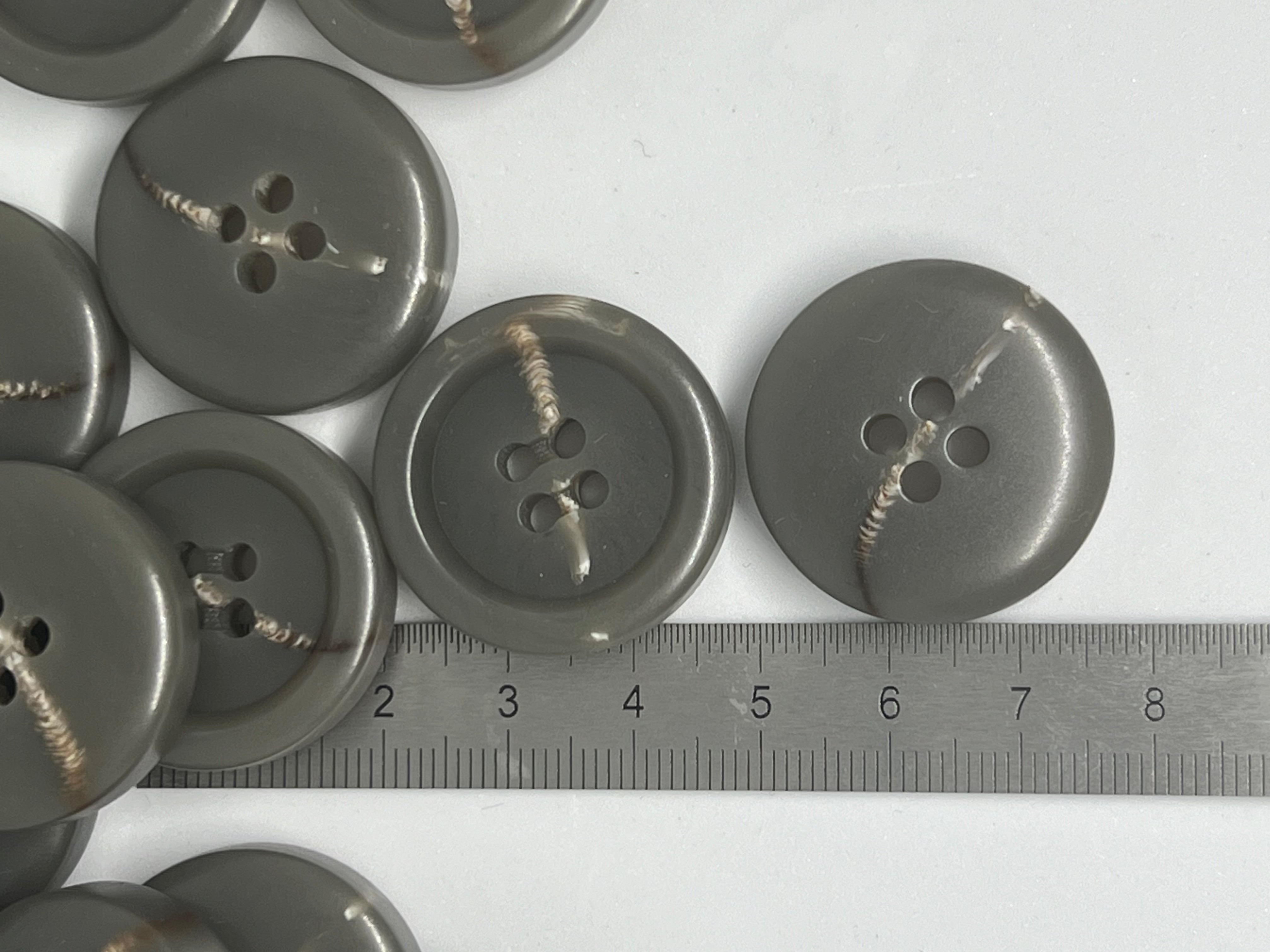 BOUTON GRIS MARBRÉ 28mm - lot de 2 - My Little Coupon