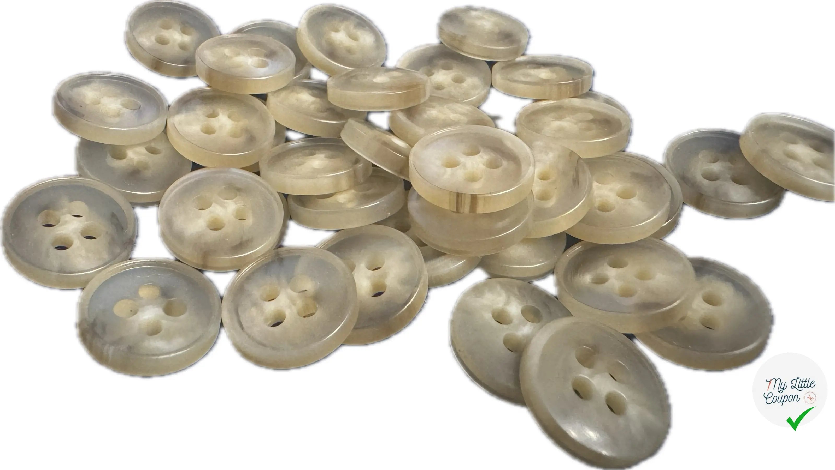 BOUTON MARBRÉ 13 MM - LOT DE 10 - My Little Coupon
