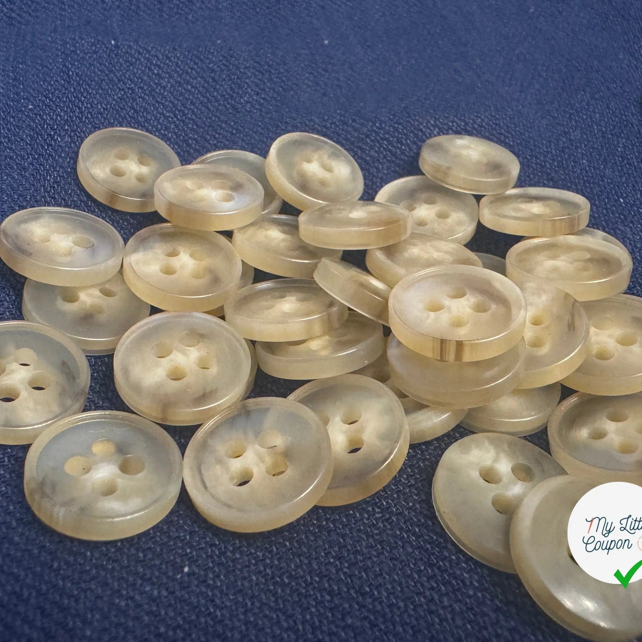 BOUTON MARBRÉ 13 MM - LOT DE 10 - My Little Coupon