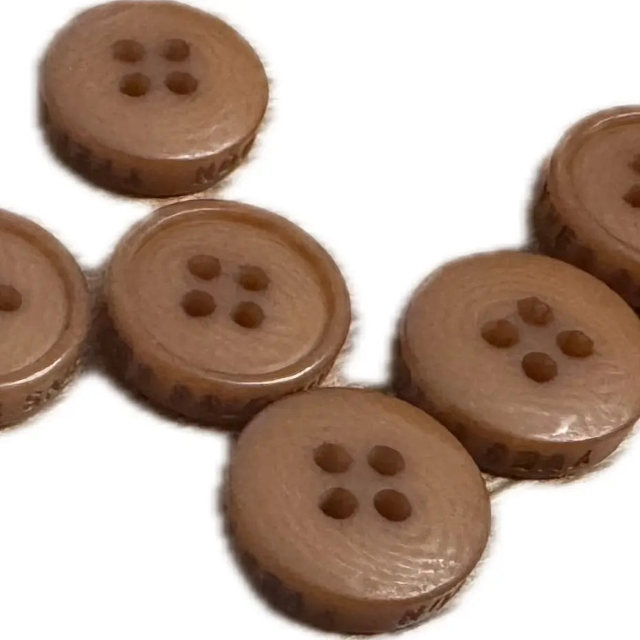 BOUTON MARRON CHIC 13 MM - LOT DE 10 - My Little Coupon