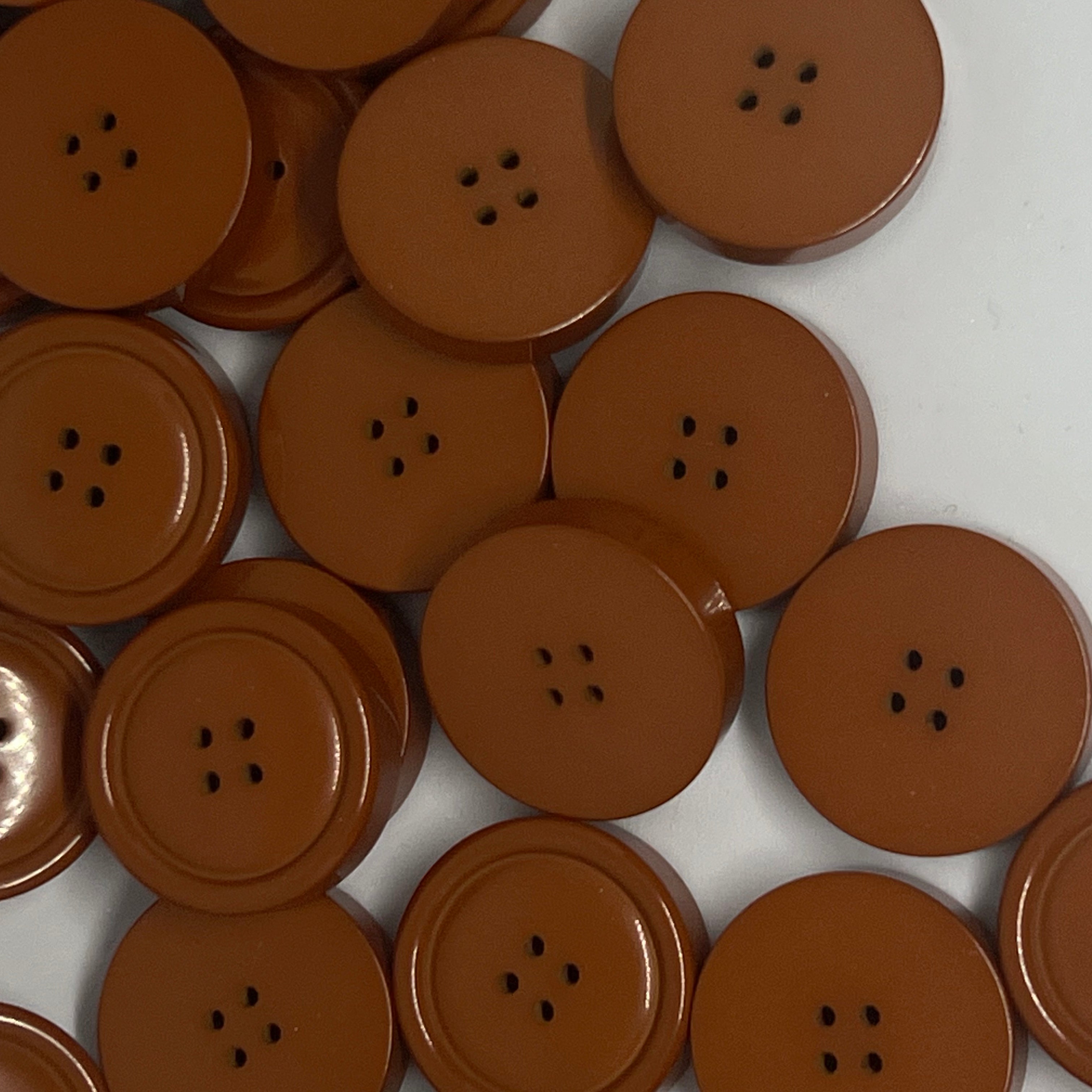 BOUTON MARRON CLAIR 25mm - lot de 2 - My Little Coupon