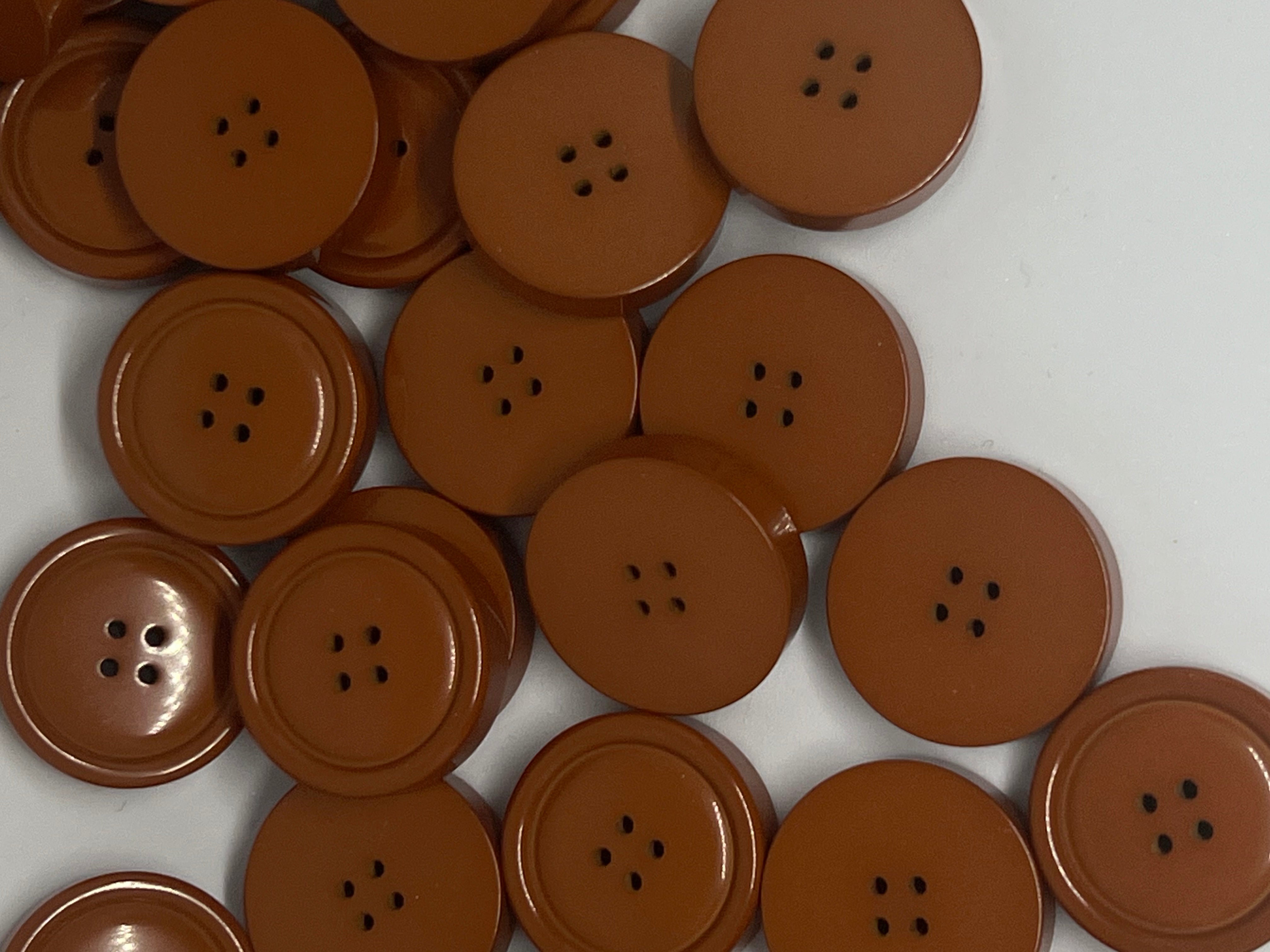 BOUTON MARRON CLAIR 25mm - lot de 2 - My Little Coupon