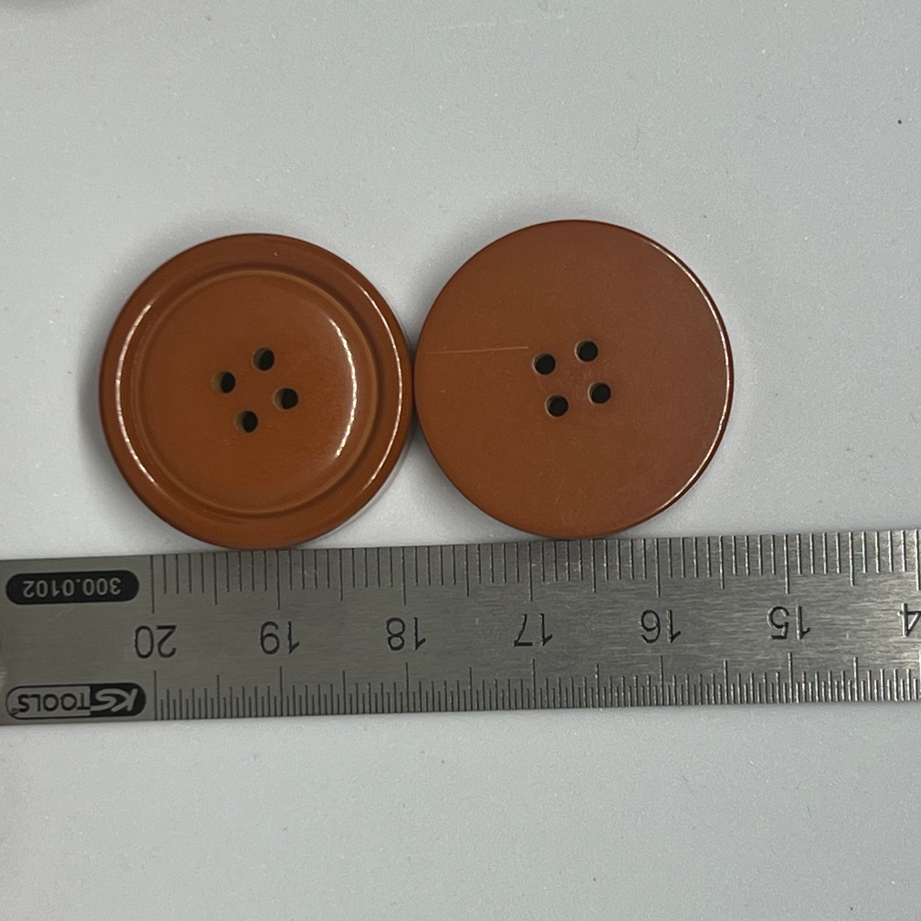 BOUTON MARRON CLAIR 25mm - lot de 2 - My Little Coupon