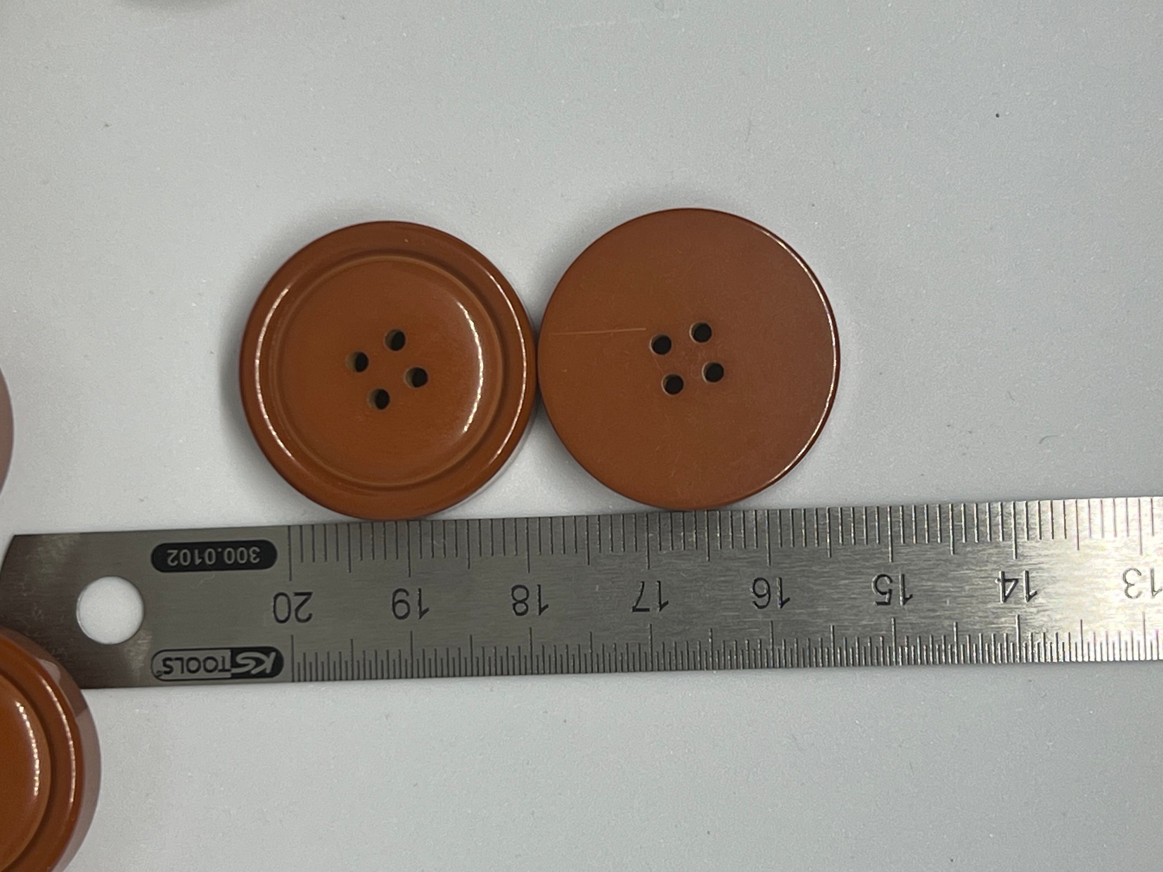 BOUTON MARRON CLAIR 25mm - lot de 2 - My Little Coupon