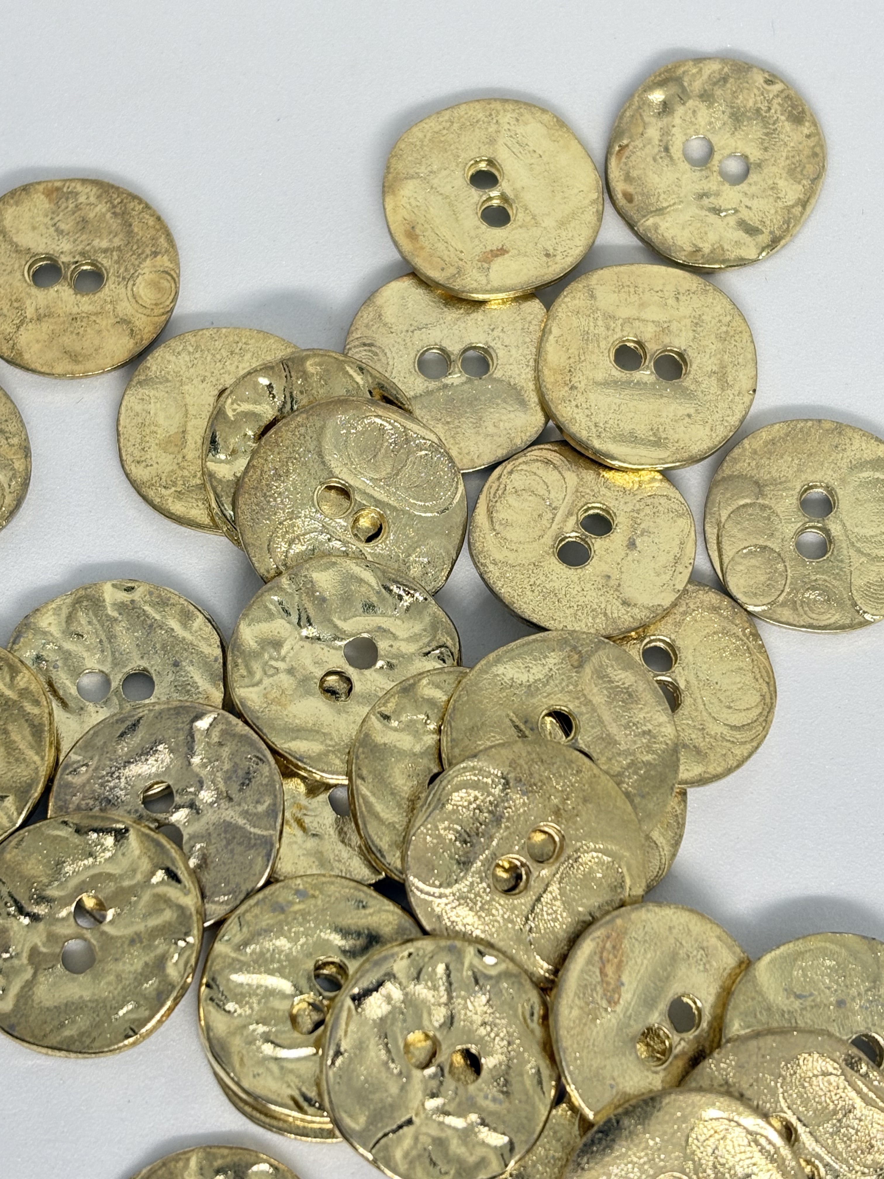 BOUTON MÉTAL DORÉ VAGUES 20MM - My Little Coupon