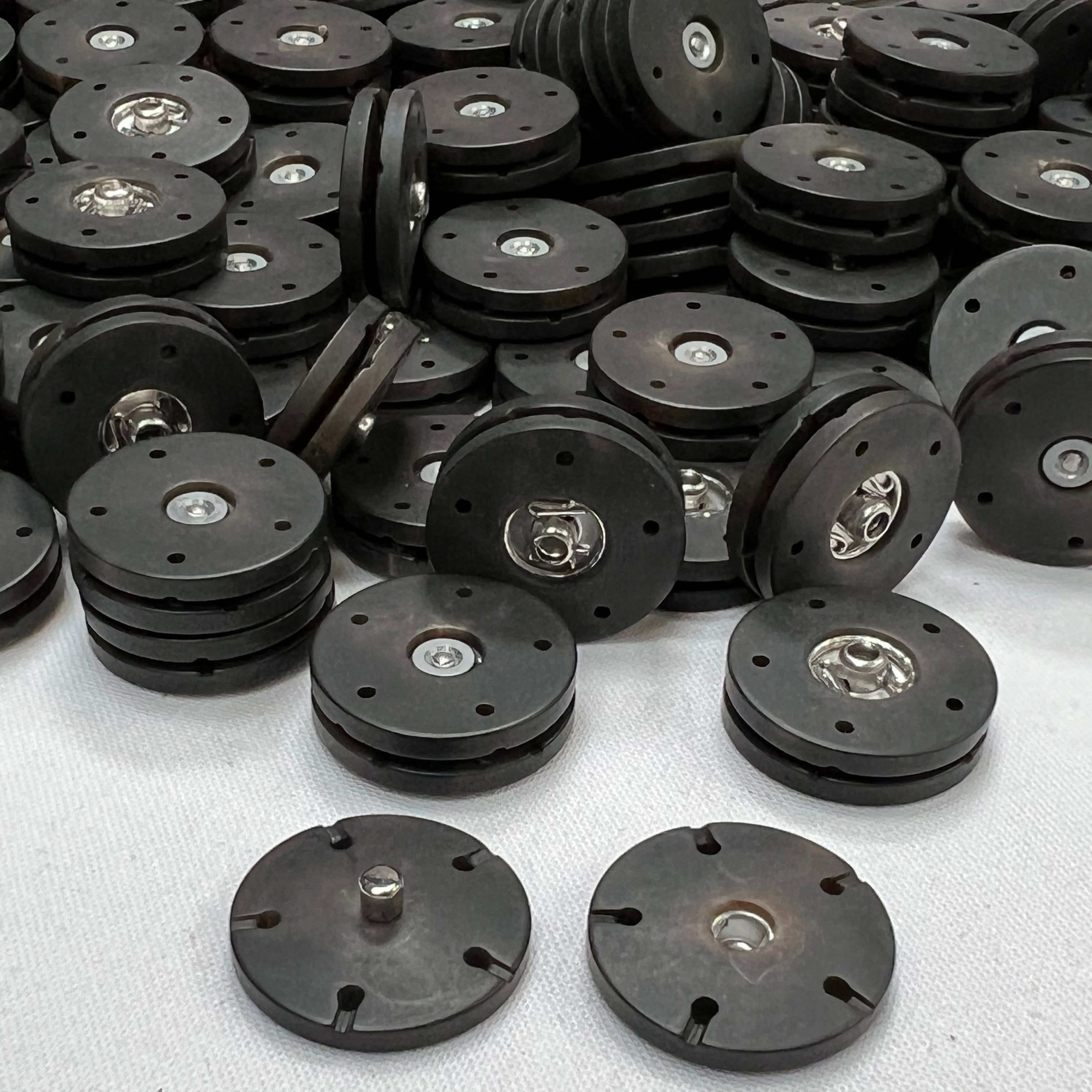 BOUTON PRESSION À COUDRE MARRON (LOT DE 6) - My Little Coupon