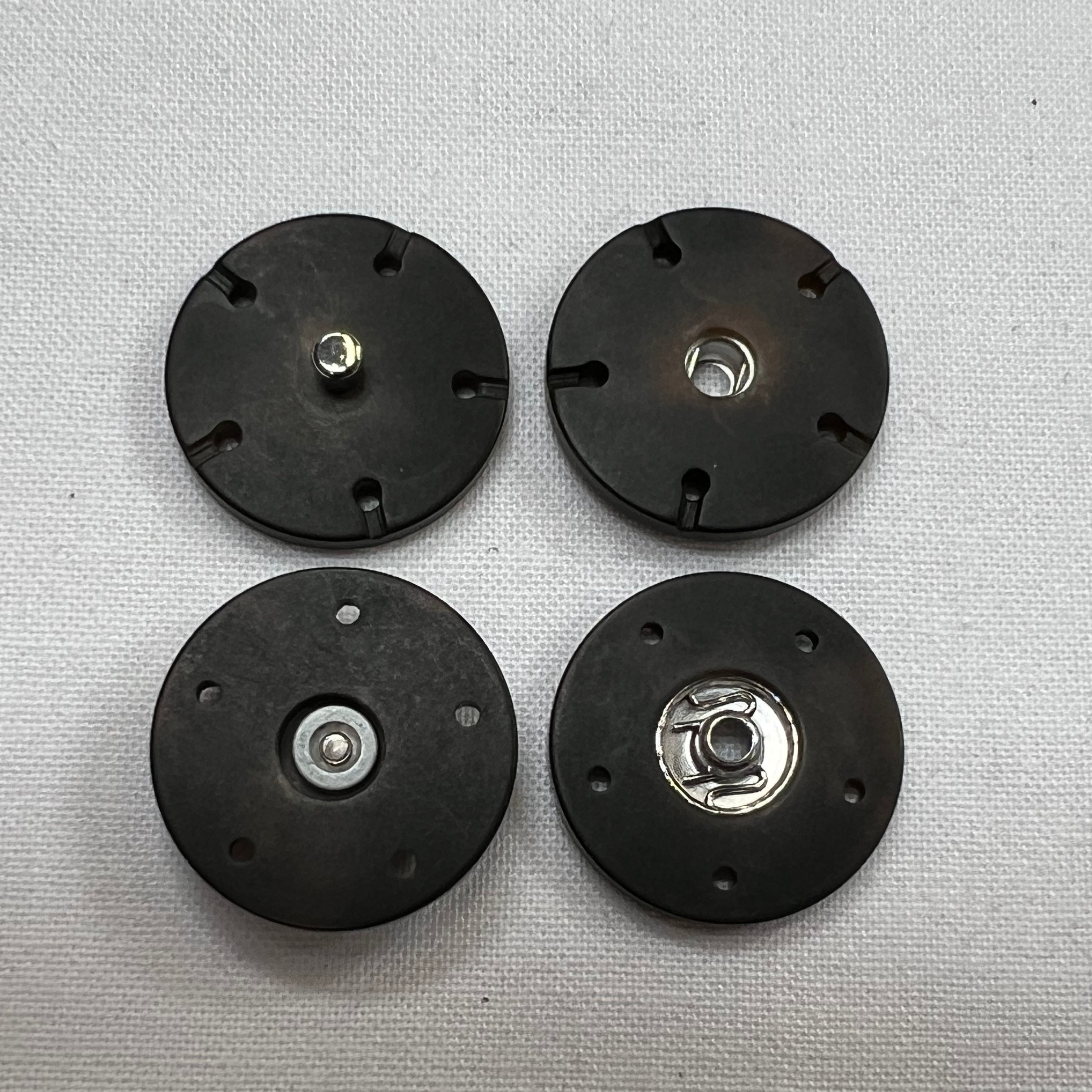 BOUTON PRESSION À COUDRE MARRON (LOT DE 6) - My Little Coupon