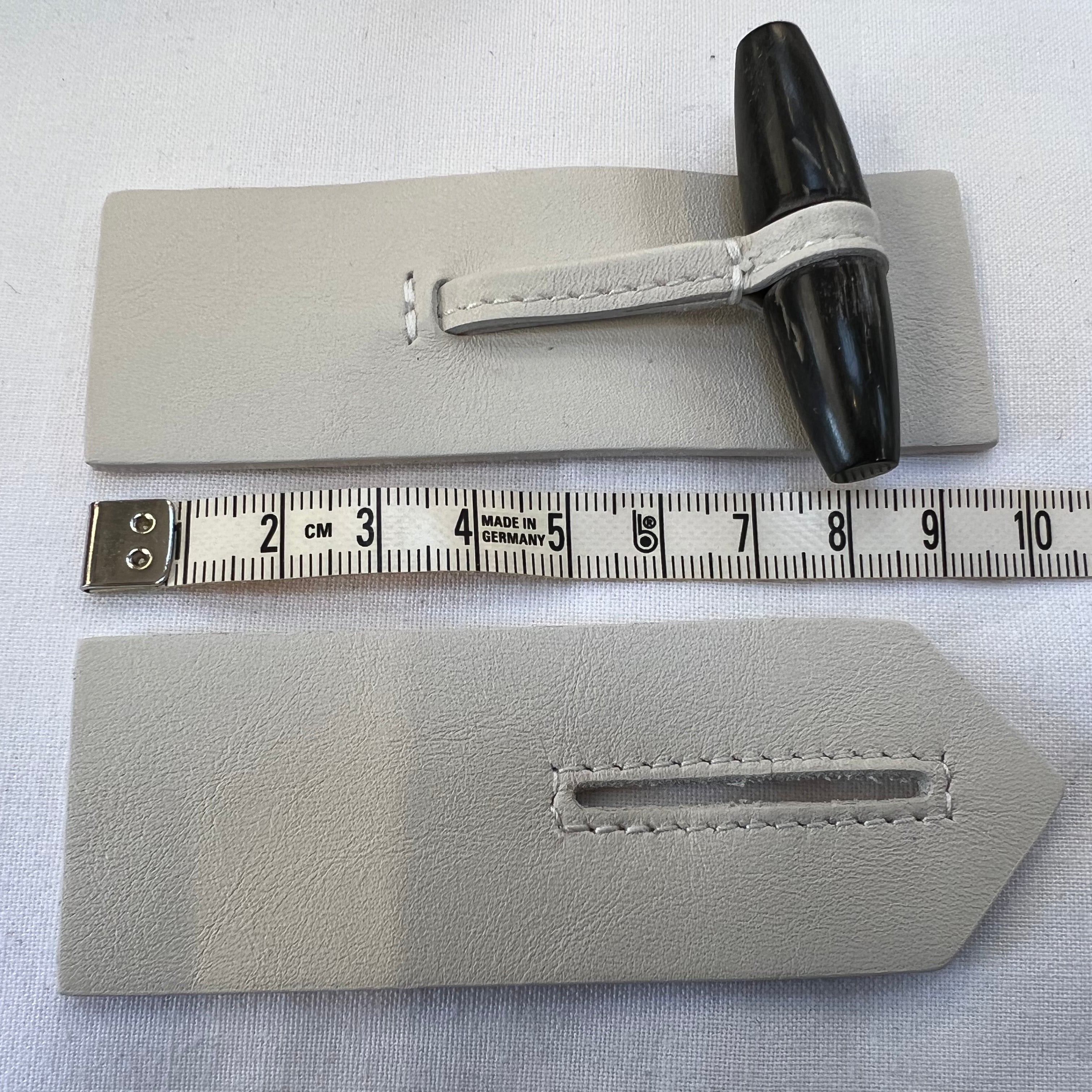 BRANDEBOURG CUIR Blanc grisé - My Little Coupon