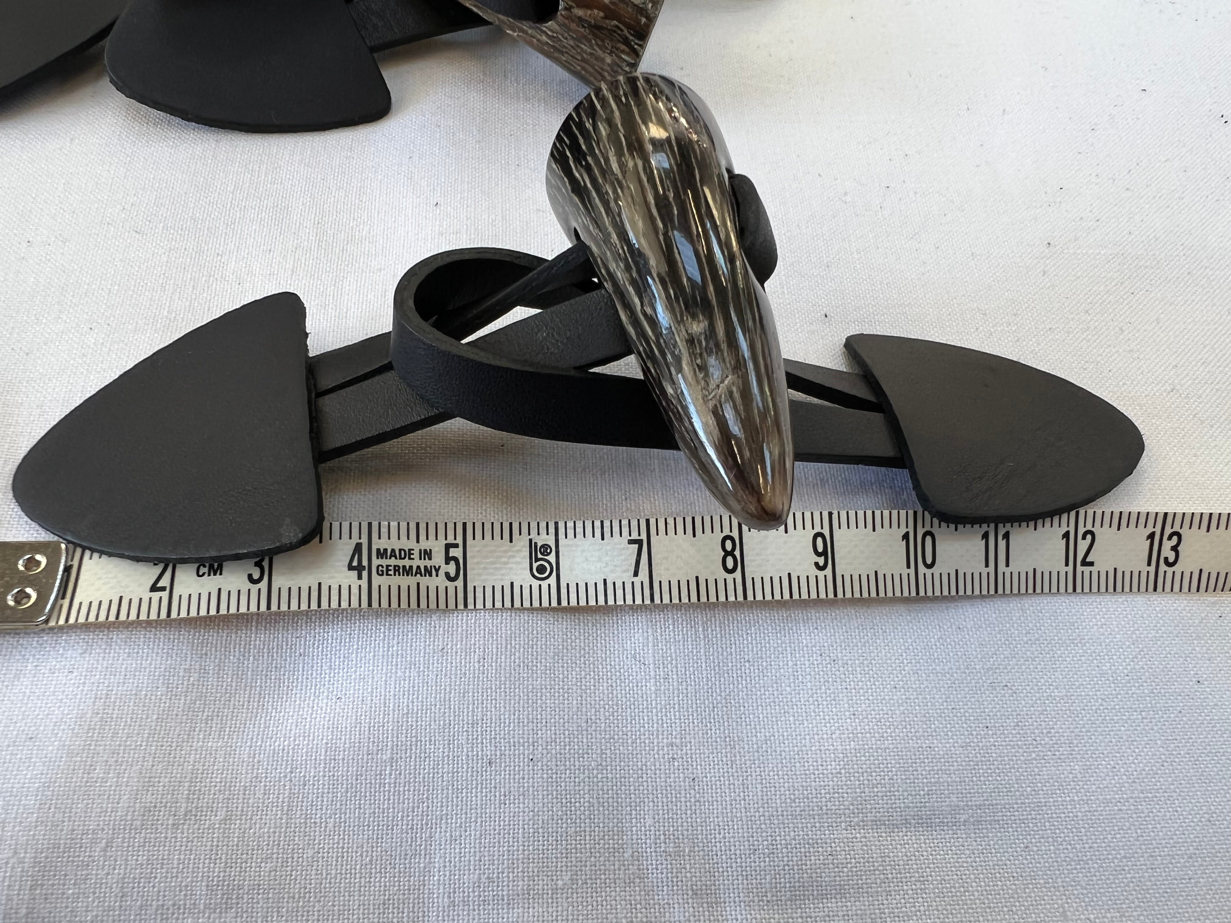BRANDEBOURG CUIR Noir, précollé à coudre - My Little Coupon
