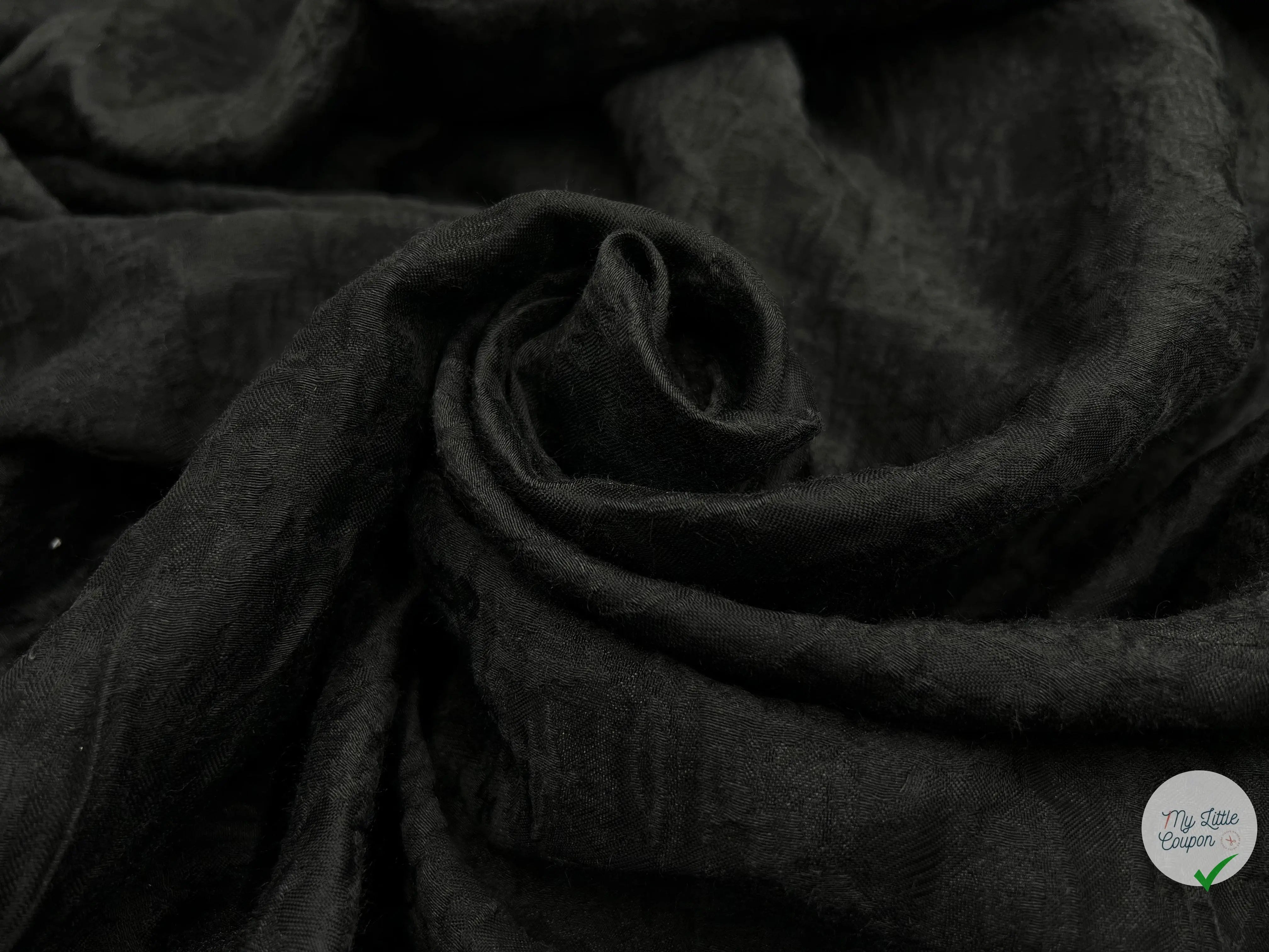BROCHĂ JACQUARD NOIR - My Little Coupon - tissu - coudre