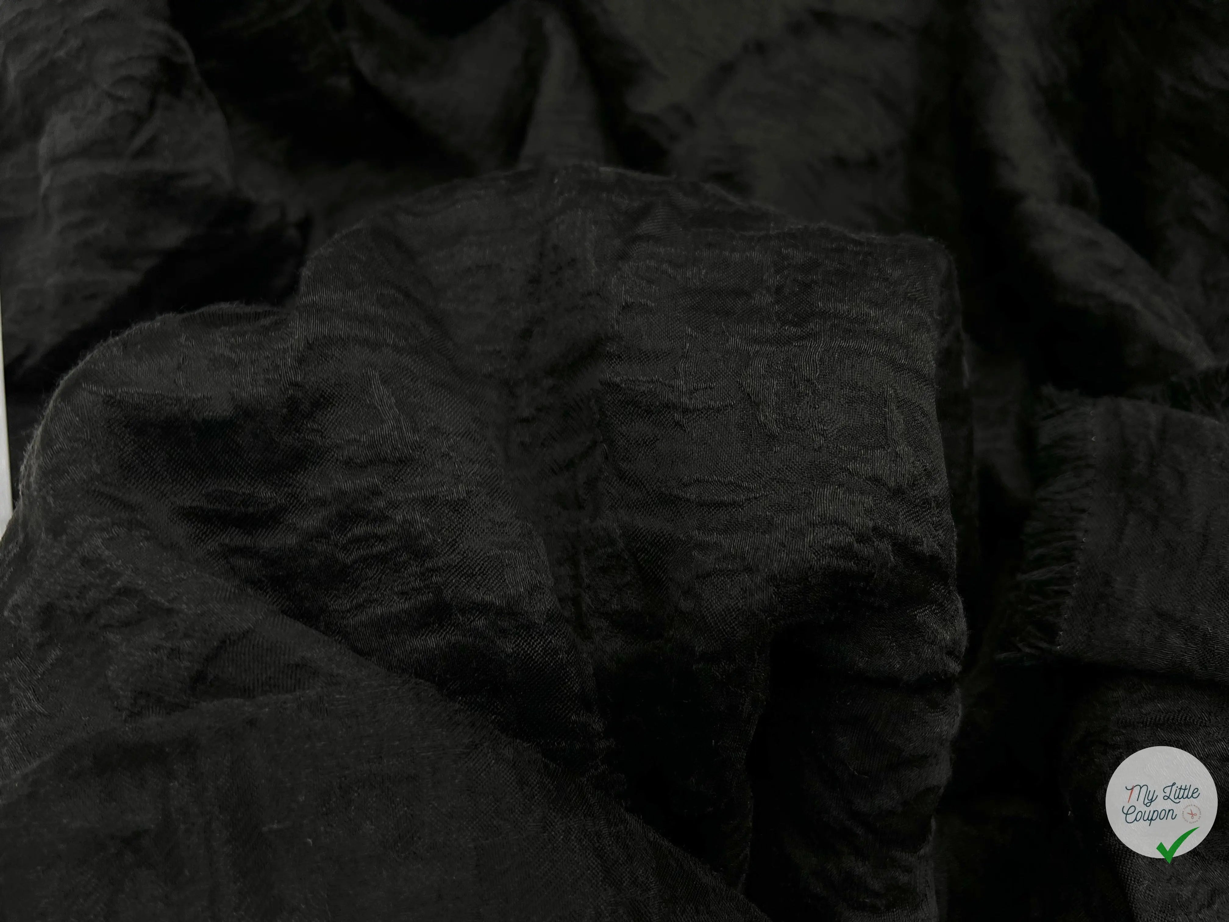 BROCHĂ JACQUARD NOIR - My Little Coupon - tissu - coudre