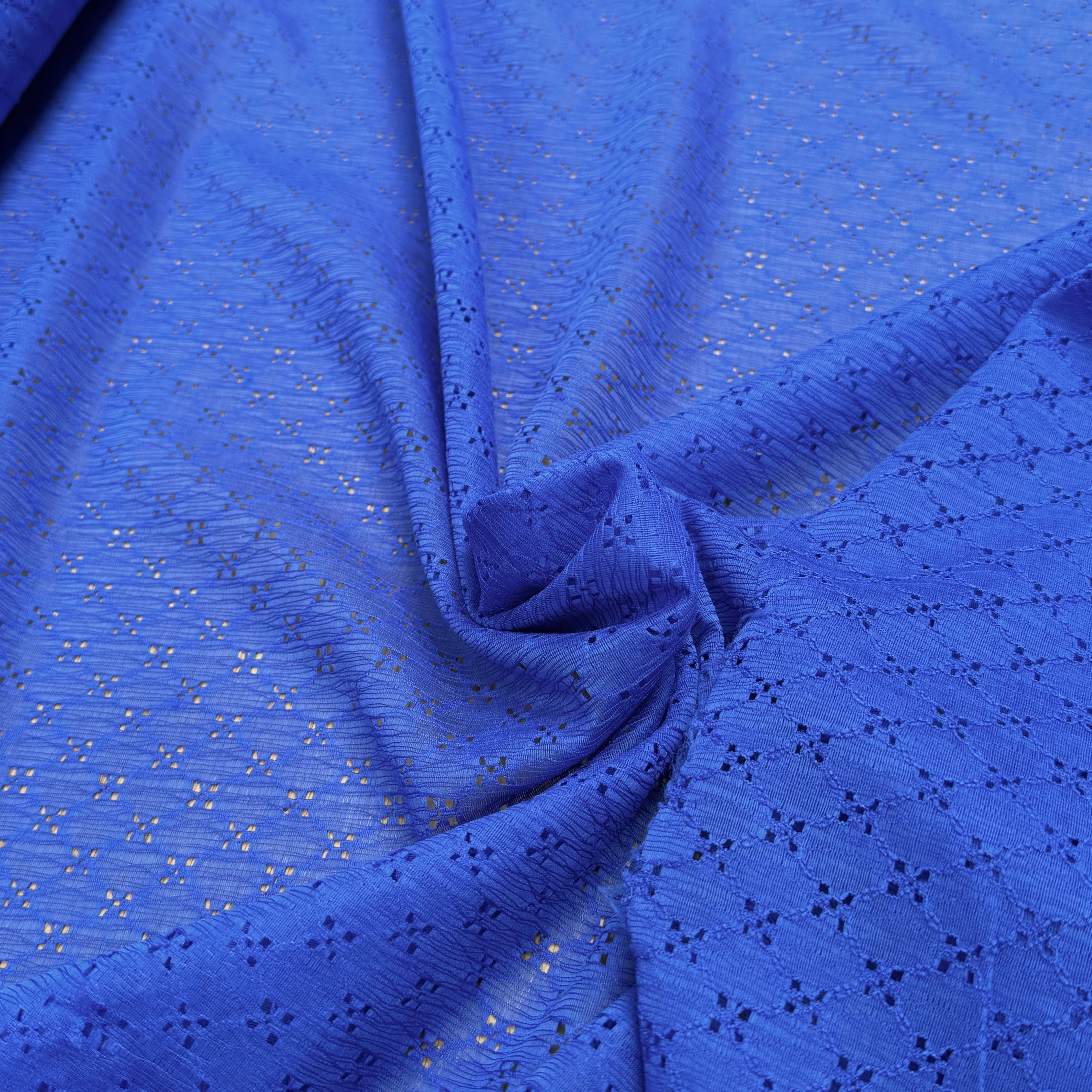 BRODERIE ANGLAISE BLEU ROI - My Little Coupon