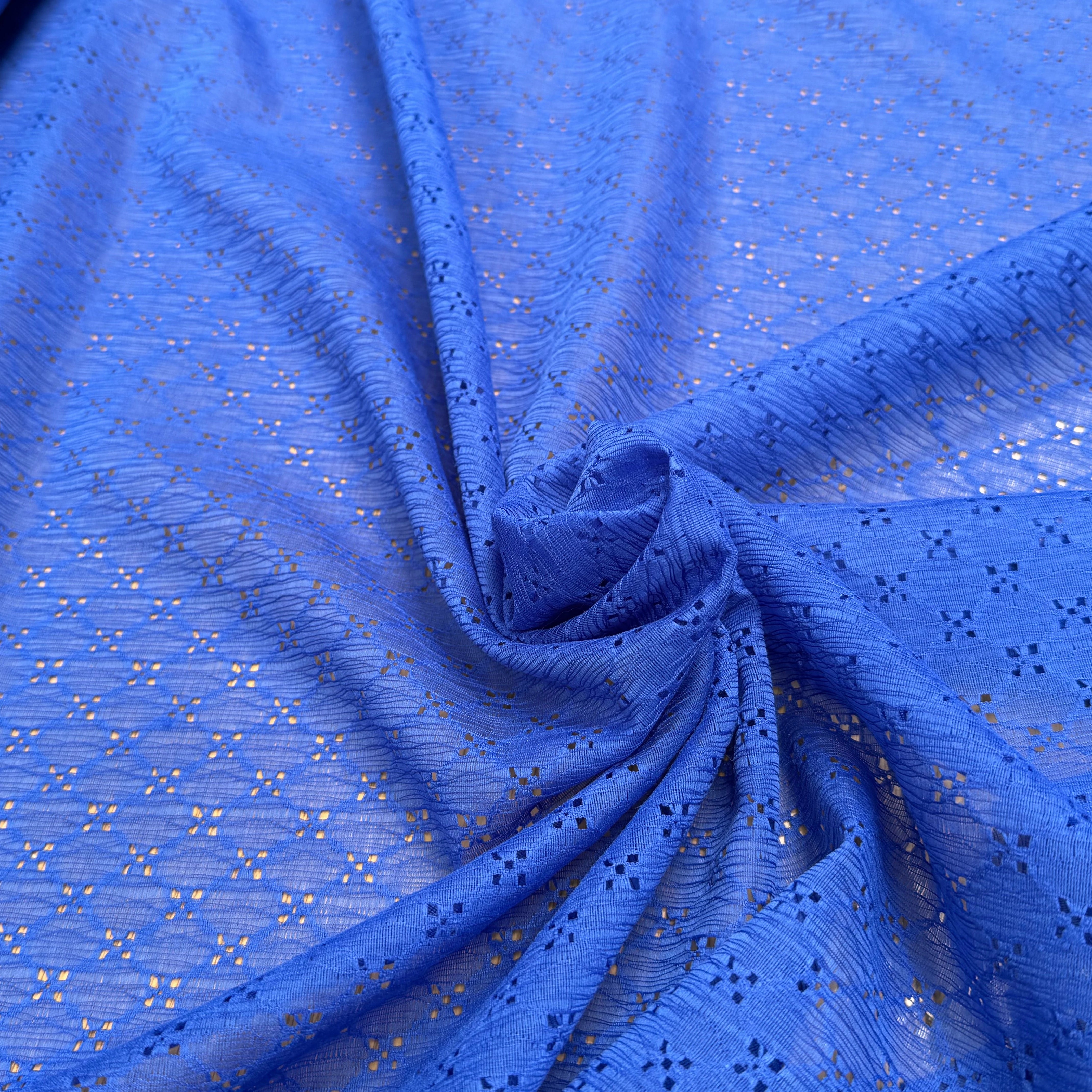 BRODERIE ANGLAISE BLEU ROI - My Little Coupon