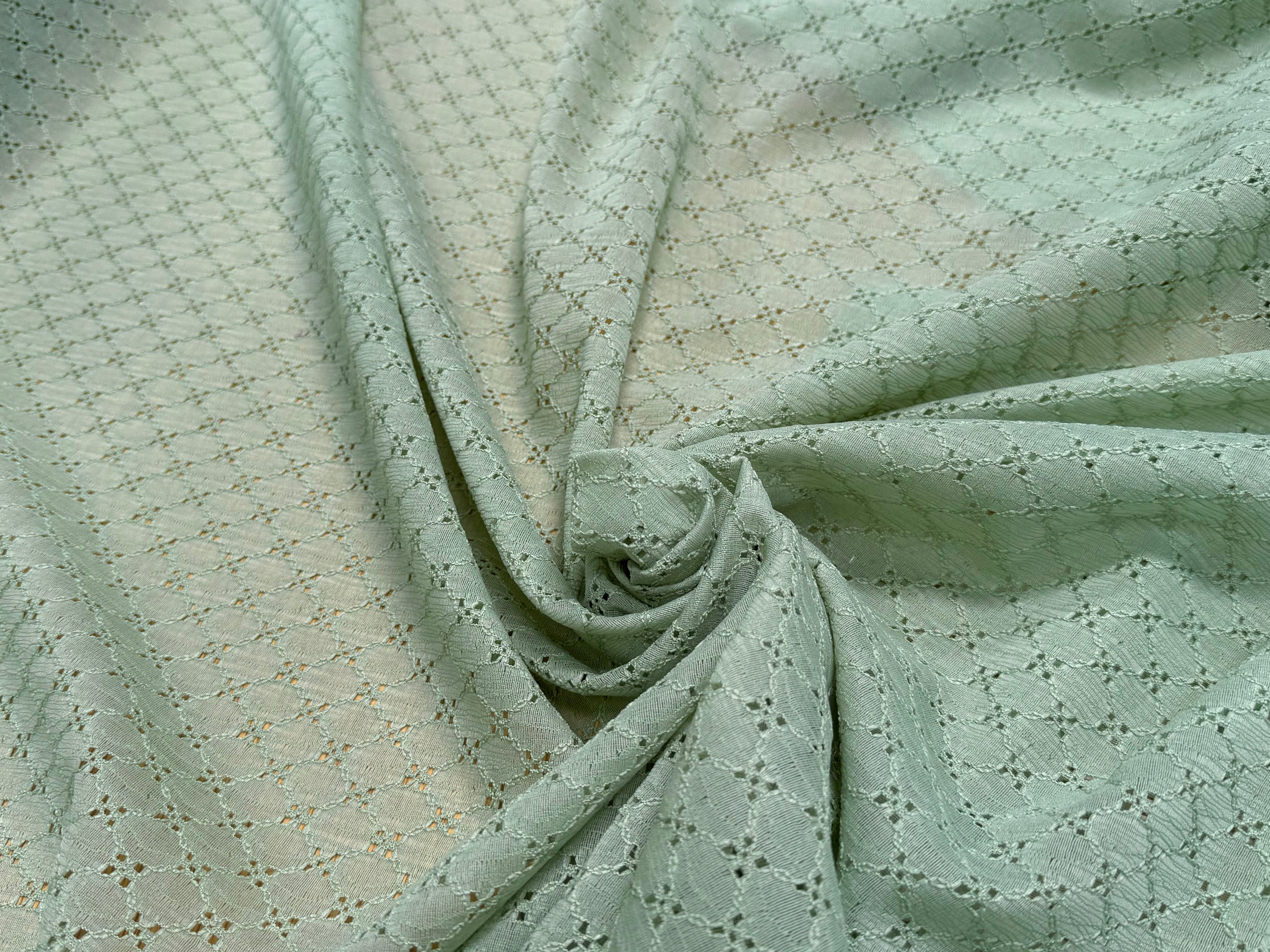 BRODERIE ANGLAISE VERT CÉLADON - My Little Coupon