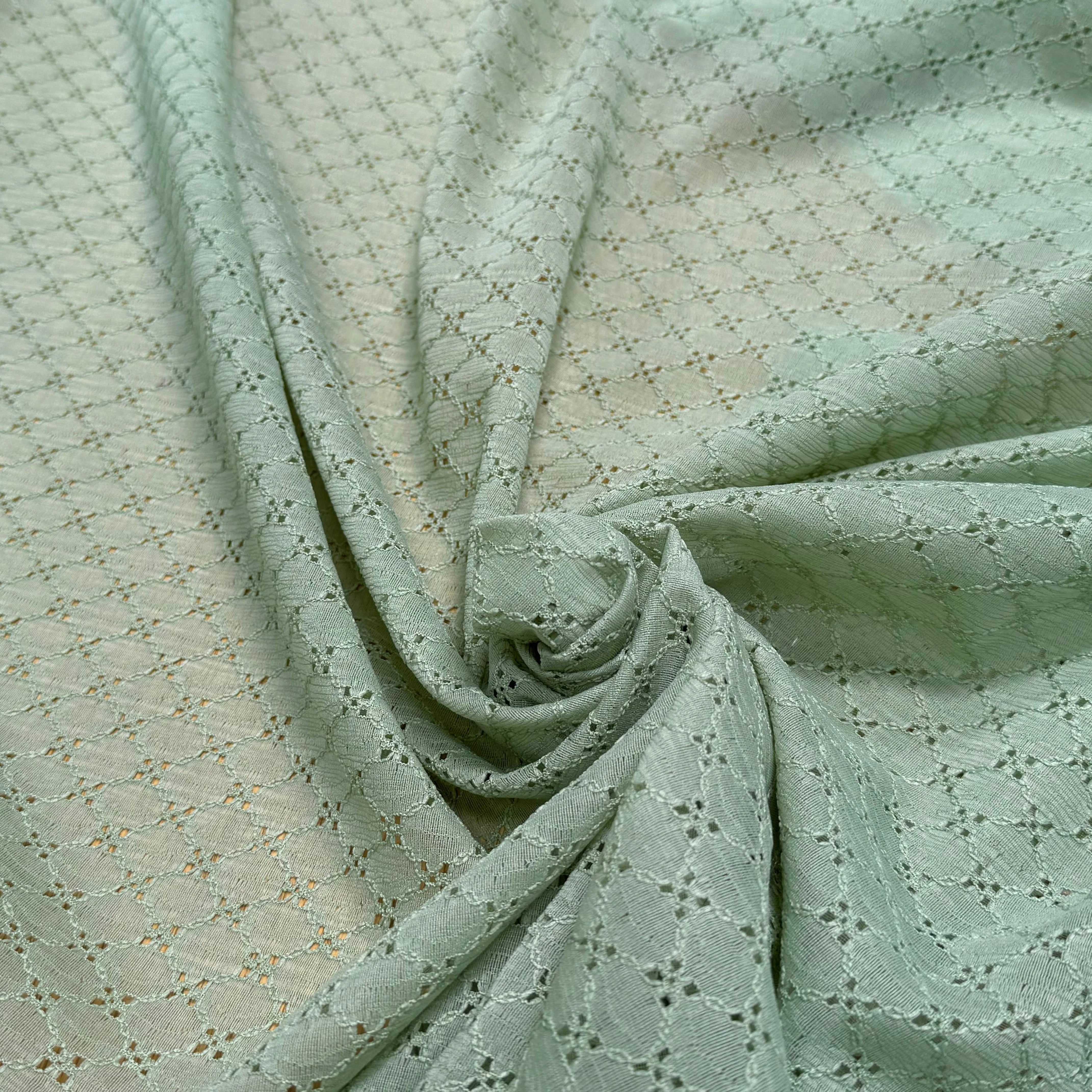 BRODERIE ANGLAISE VERT CÉLADON - My Little Coupon