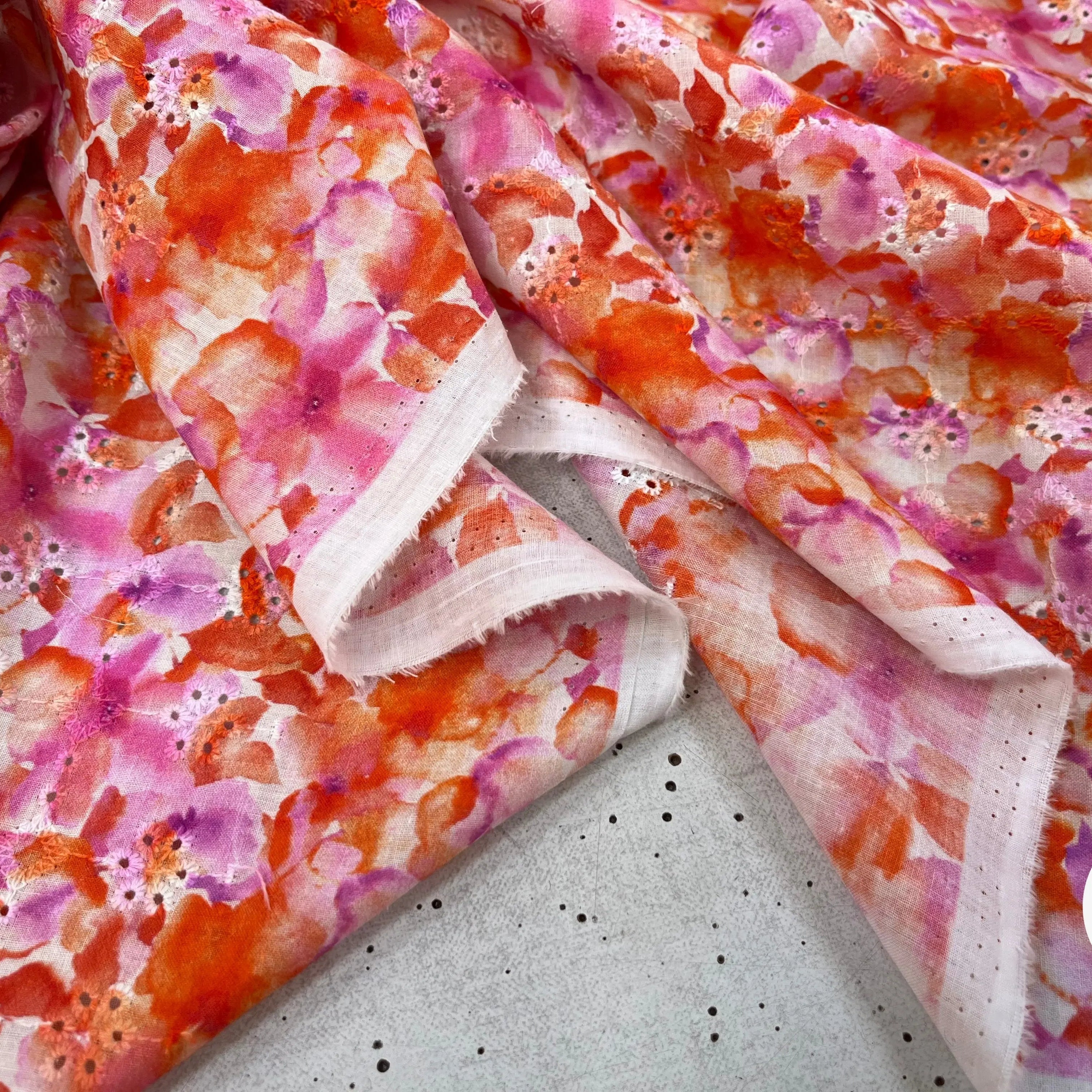 BRODERIE COTON BRODÉ DIGITAL FLOWER ROUGE - My Little Coupon