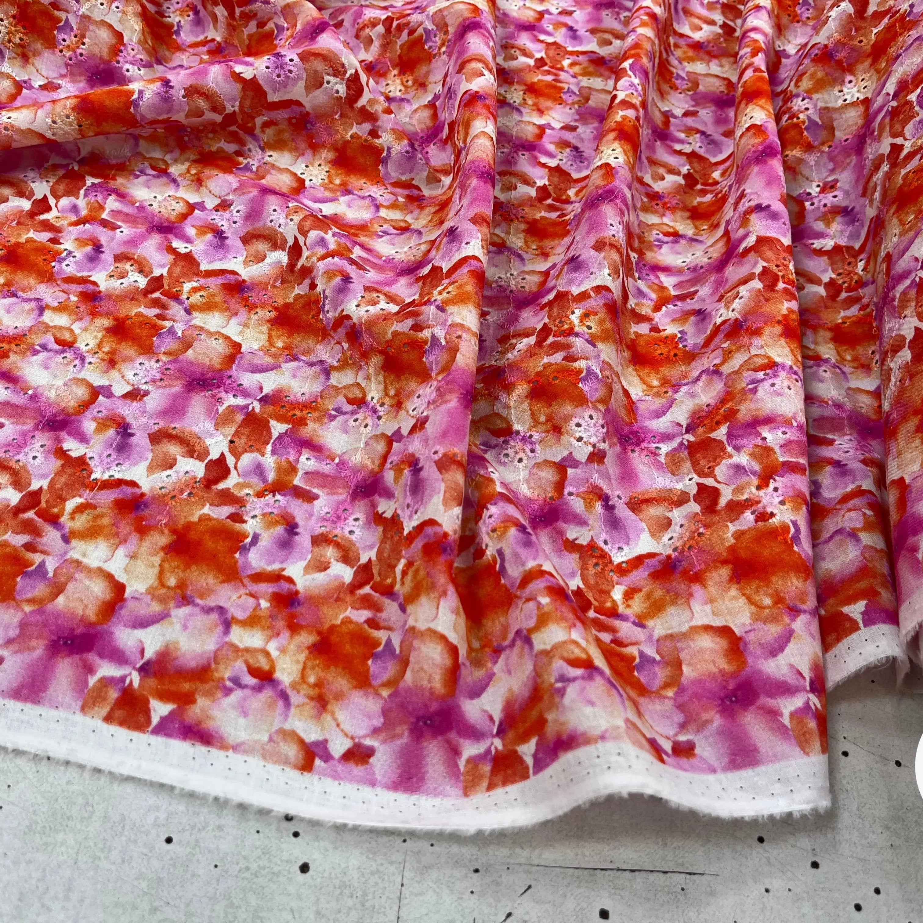 BRODERIE COTON BRODÉ DIGITAL FLOWER ROUGE - My Little Coupon