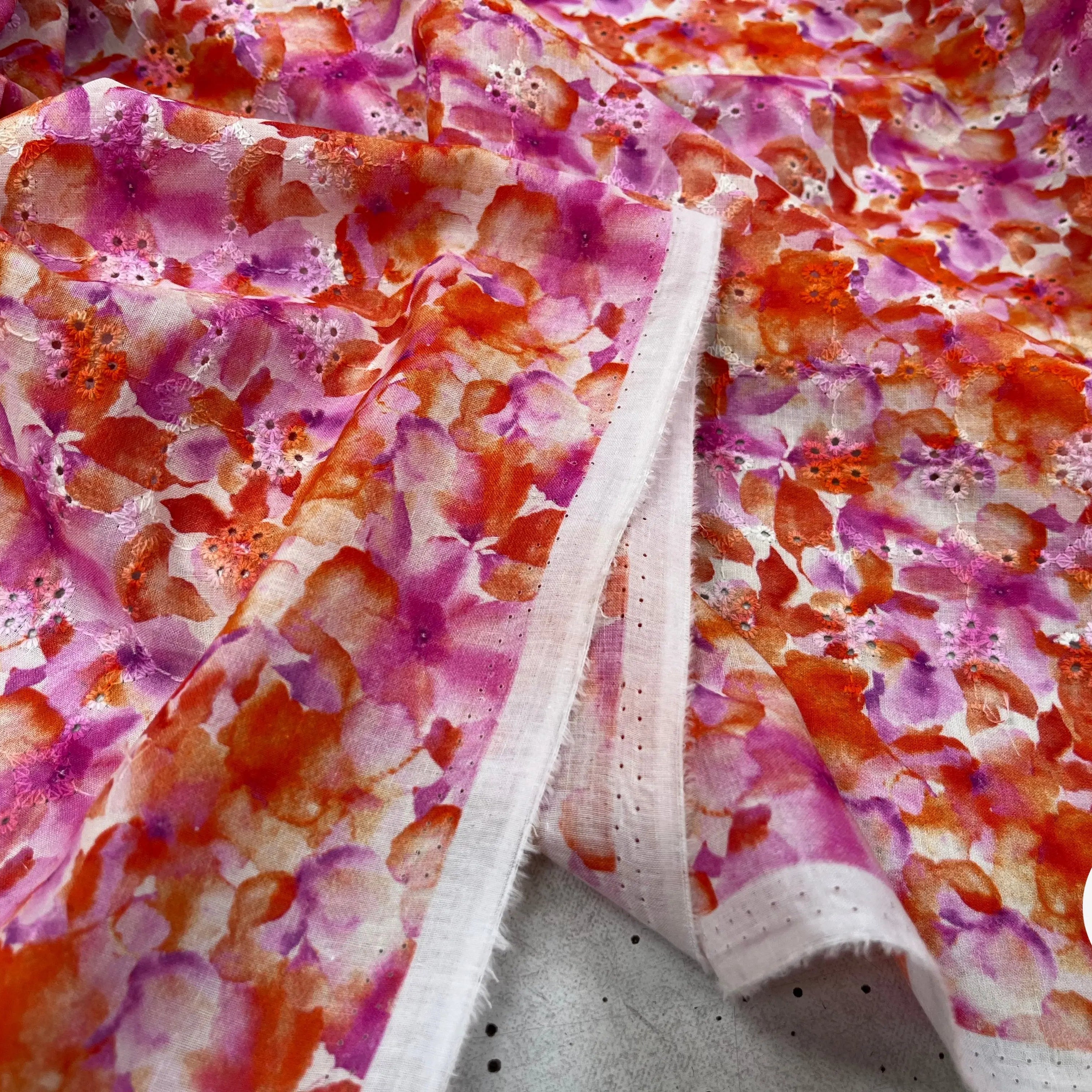 BRODERIE COTON BRODÉ DIGITAL FLOWER ROUGE - My Little Coupon