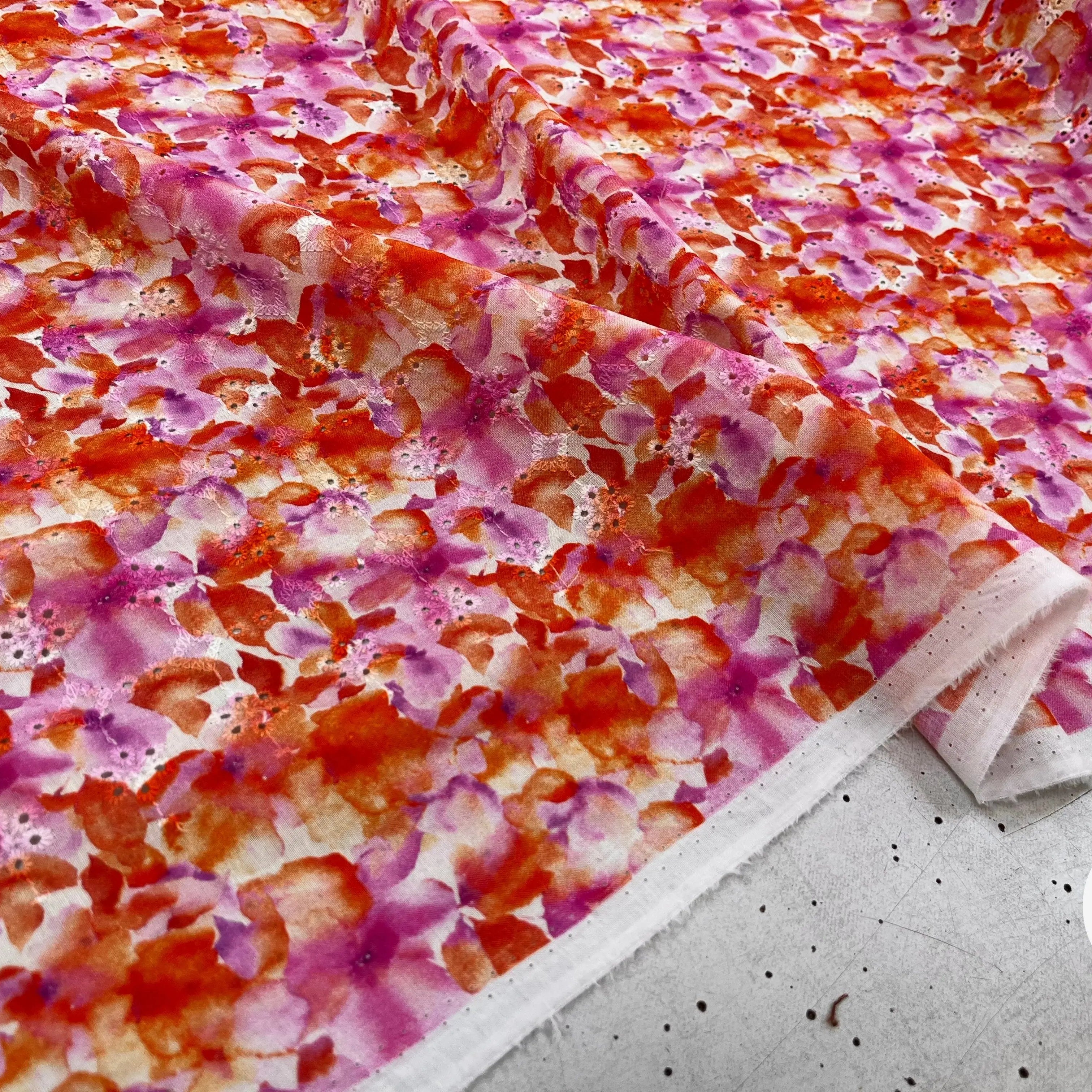 BRODERIE COTON BRODÉ DIGITAL FLOWER ROUGE - My Little Coupon