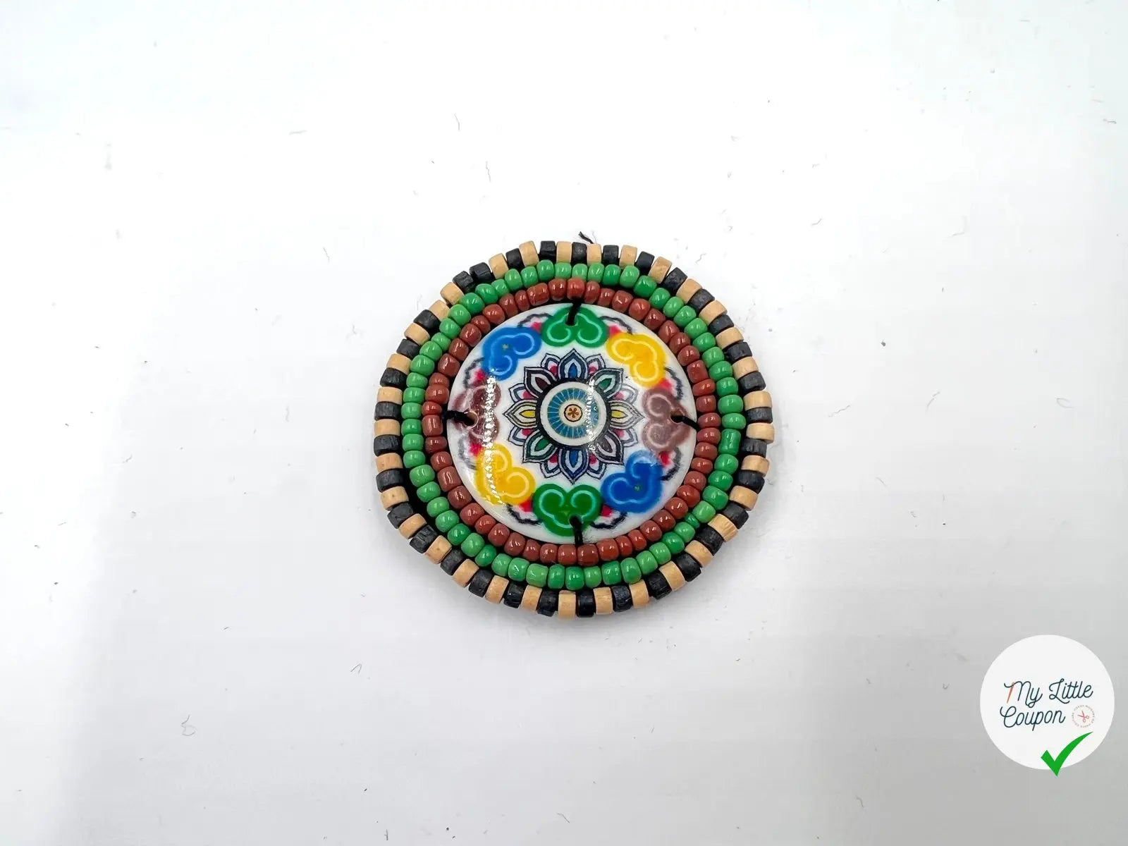 BRODERIE PERLÉE CERCLE À MOTIFS - My Little Coupon - tissu - coudre