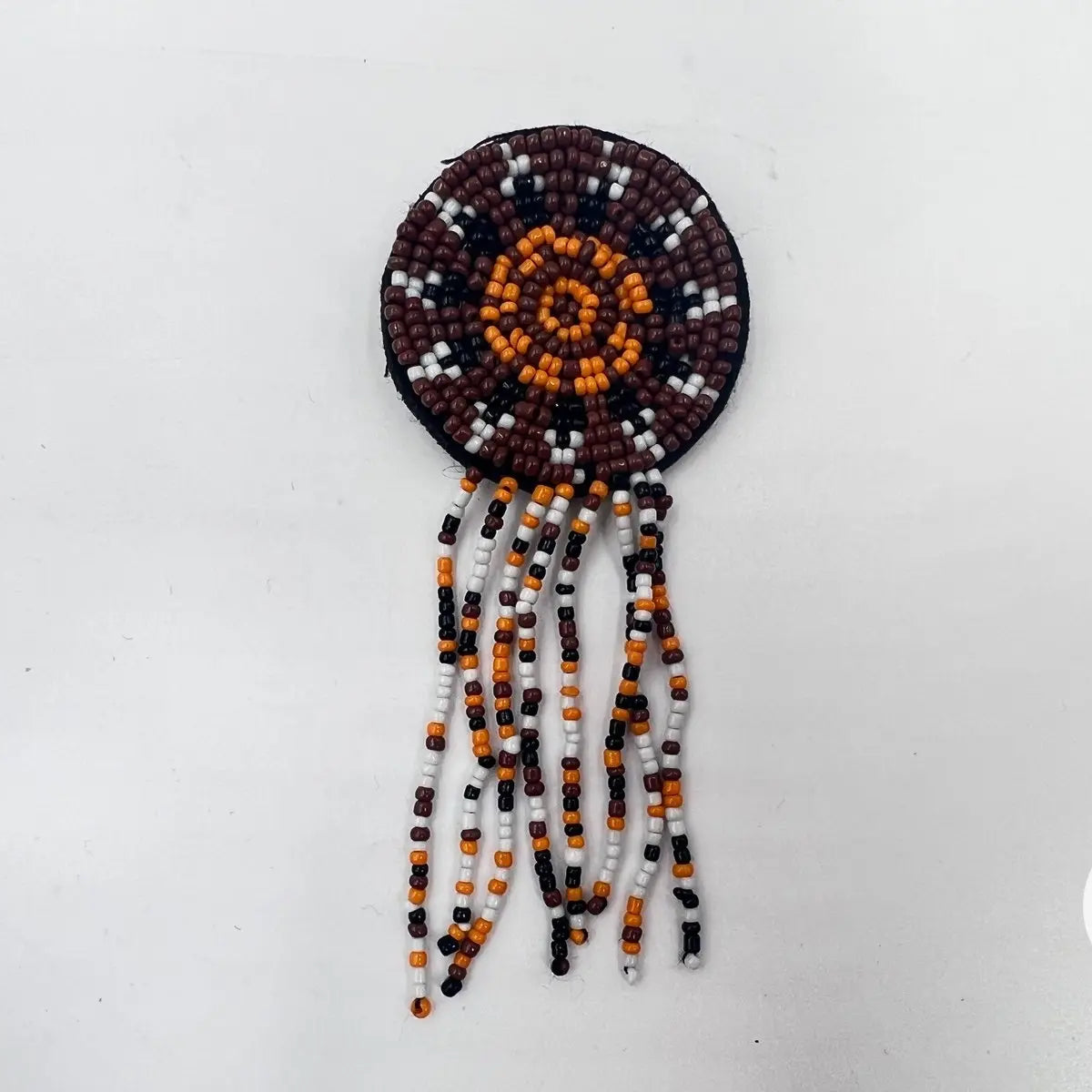 BRODERIE PERLÉE CERCLE BRUN - My Little Coupon - tissu - coudre