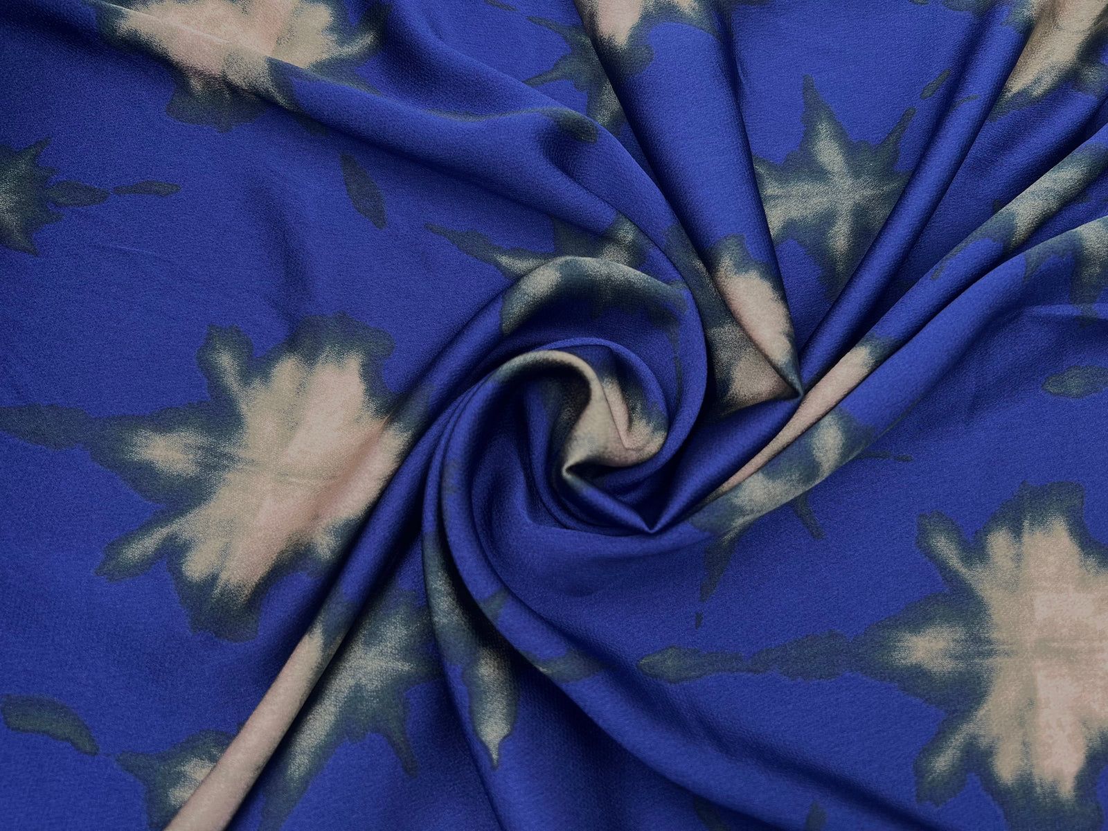 BUBBLE CREPE BLUE & CREAM STARS MLC INTERN