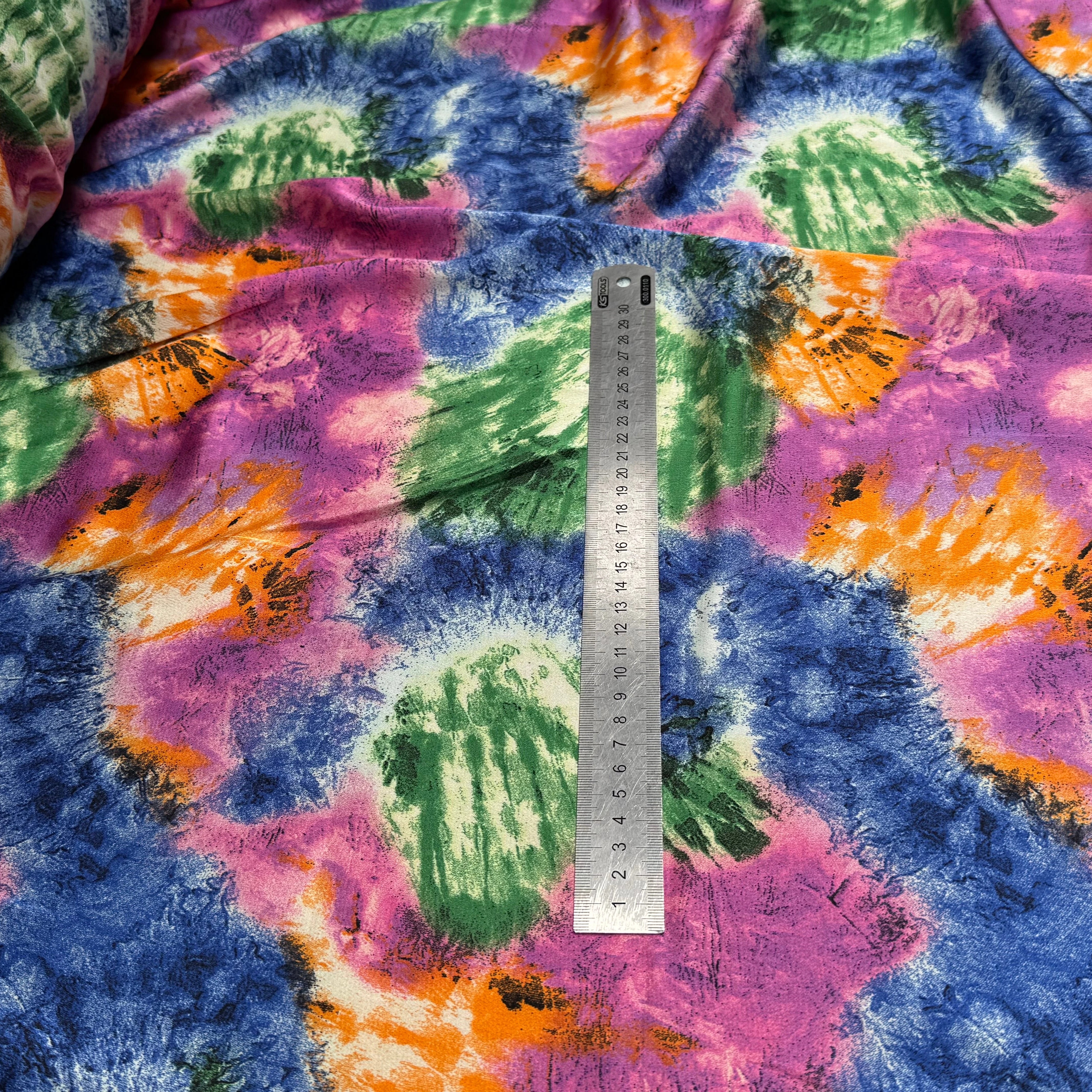 BUBBLE SATIN PRINTED TIE AND DYE - My Little Coupon