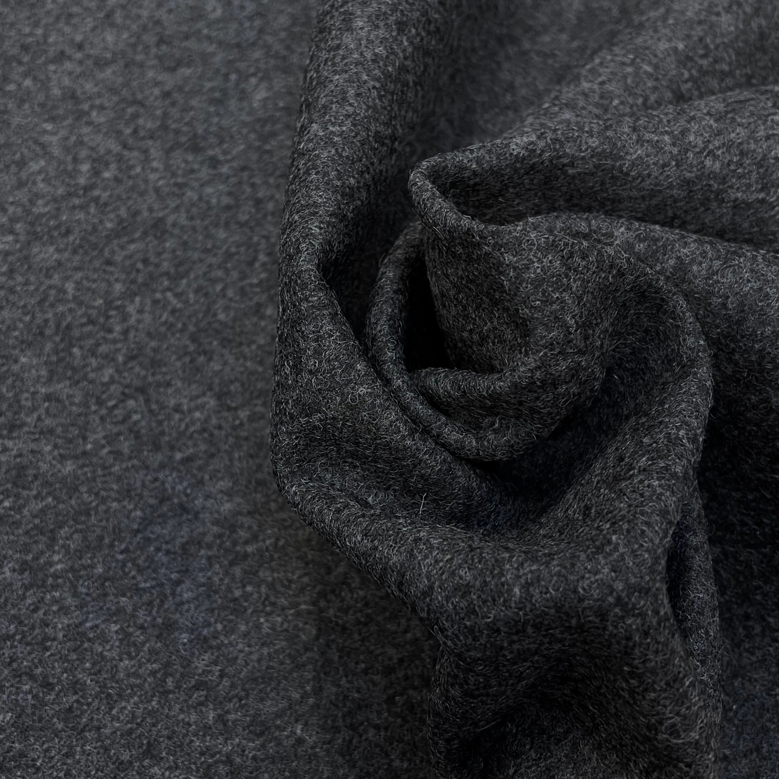 CABAN DE LAINE GRIS CHINÉ 100% LAINE FABRICATION FRANÇAISE - My Little Coupon