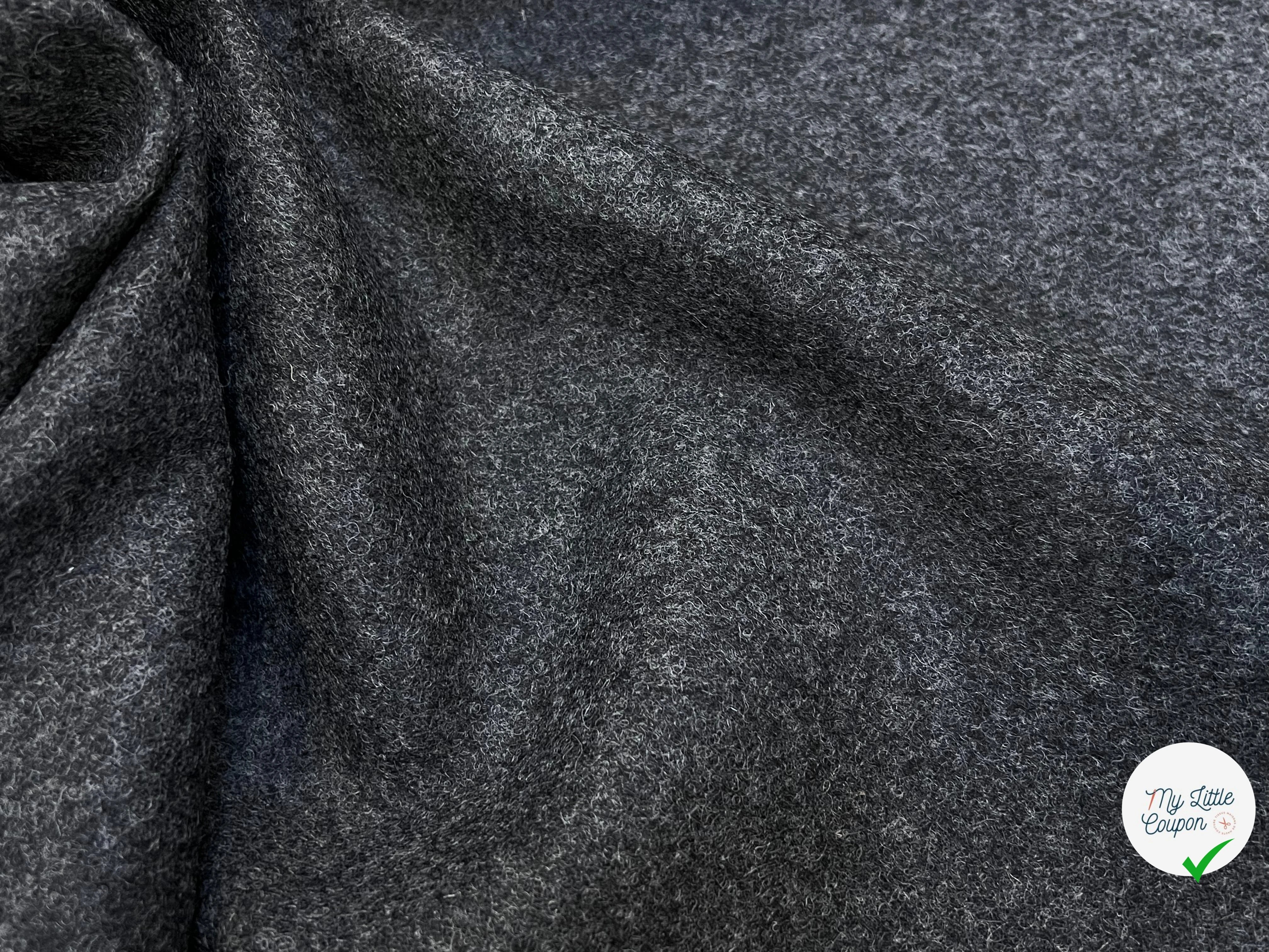 CABAN DE LAINE GRIS CHINÉ 100% LAINE FABRICATION FRANÇAISE - My Little Coupon