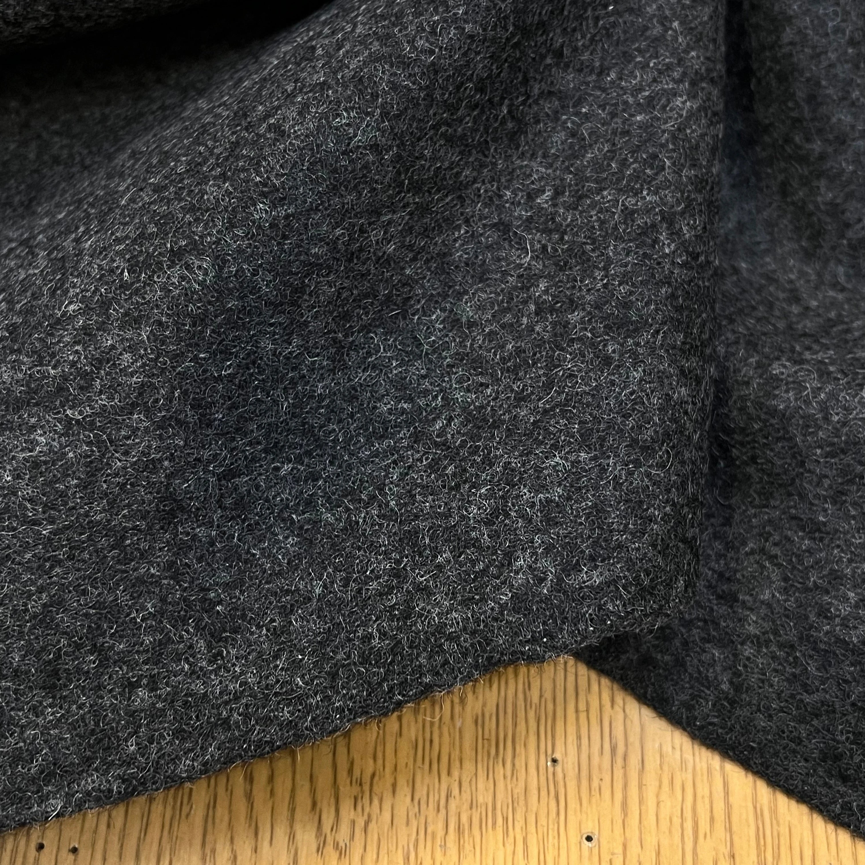 CABAN DE LAINE GRIS CHINÉ 100% LAINE FABRICATION FRANÇAISE - My Little Coupon