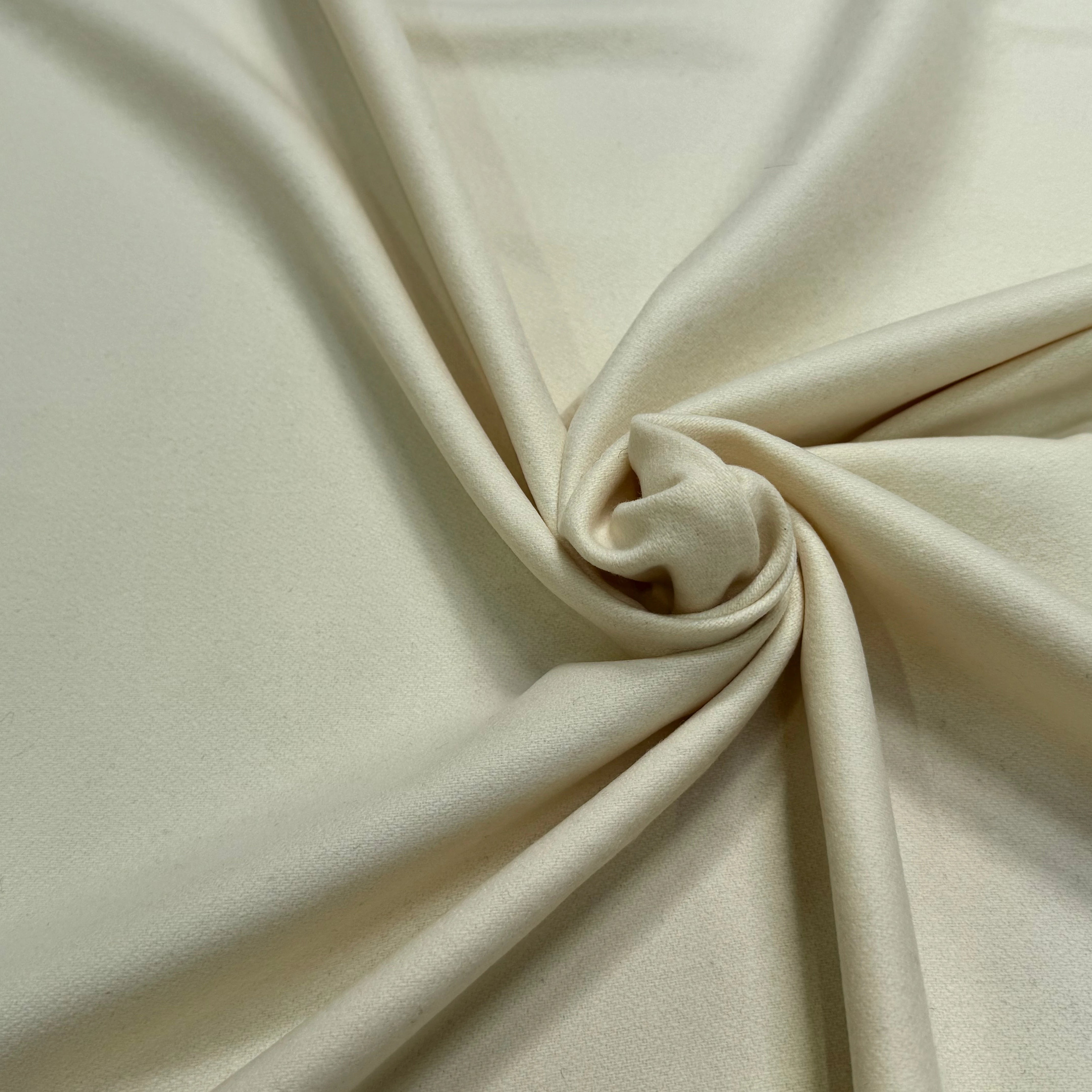 CABAN DE LAINE LÈGEREMENT STRETCH VANILLE - My Little Coupon