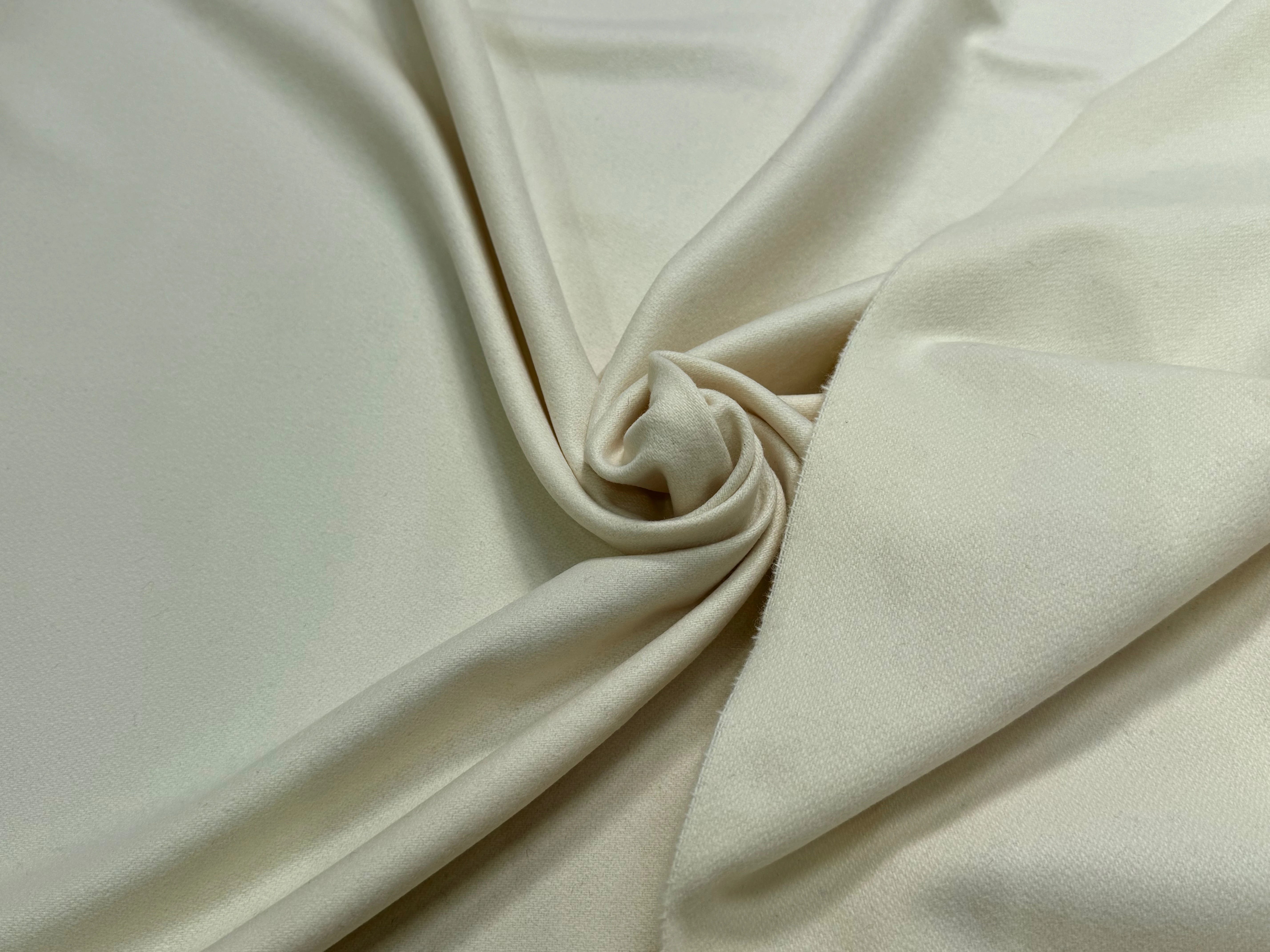 CABAN DE LAINE LÈGEREMENT STRETCH VANILLE - My Little Coupon