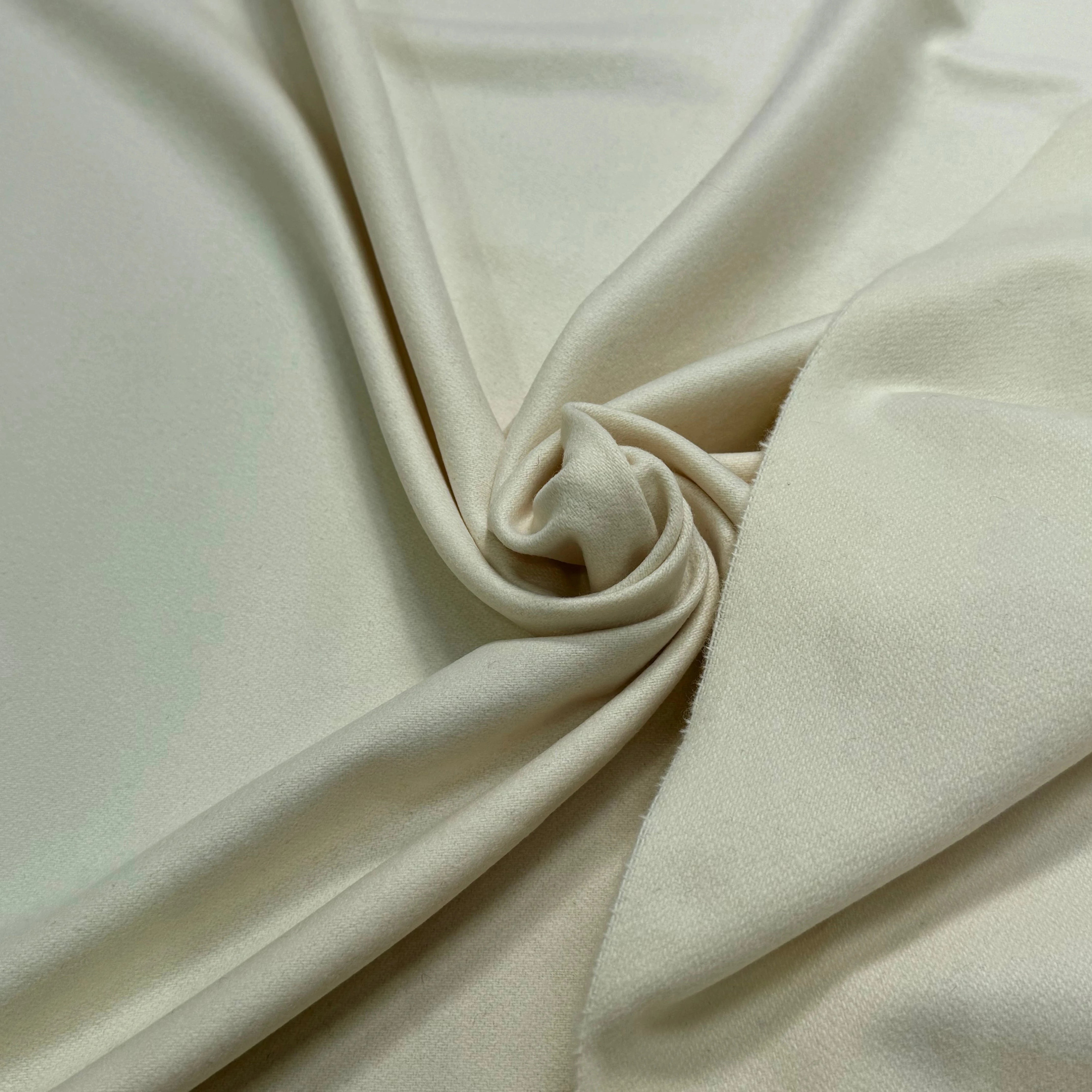 CABAN DE LAINE LÈGEREMENT STRETCH VANILLE - My Little Coupon