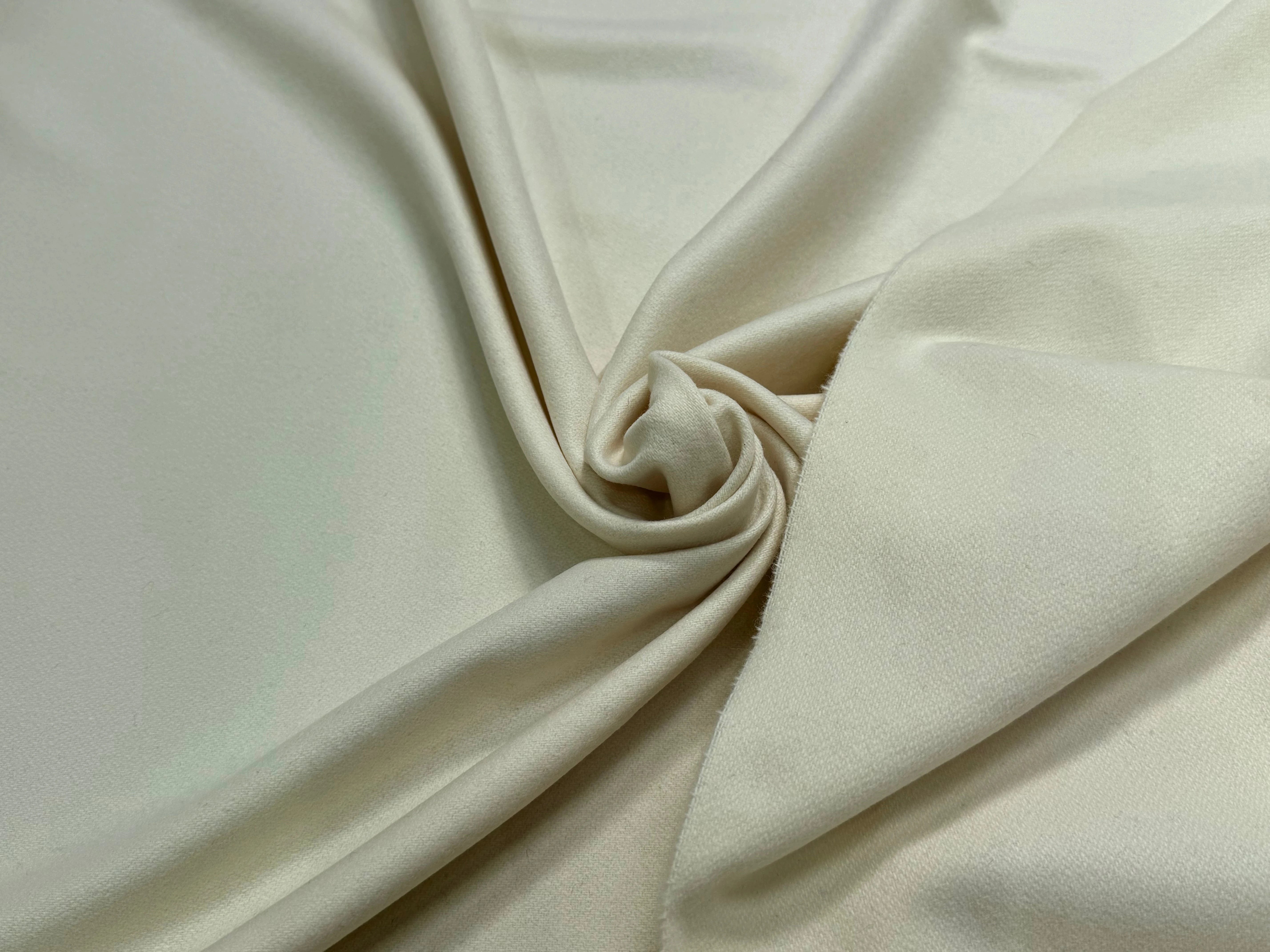 CABAN DE LAINE LÈGEREMENT STRETCH VANILLE - My Little Coupon